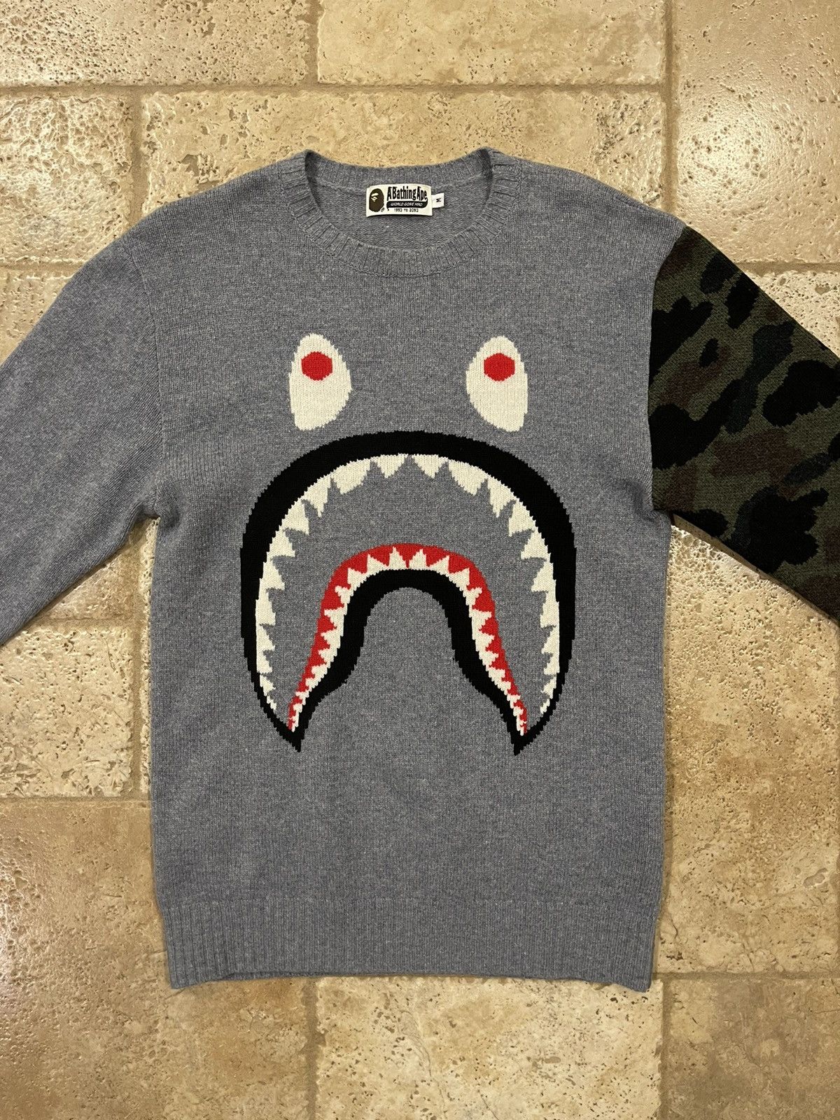 Bape Shark Knit Sweater Size US M / EU 48-50 / 2 - 4 Thumbnail