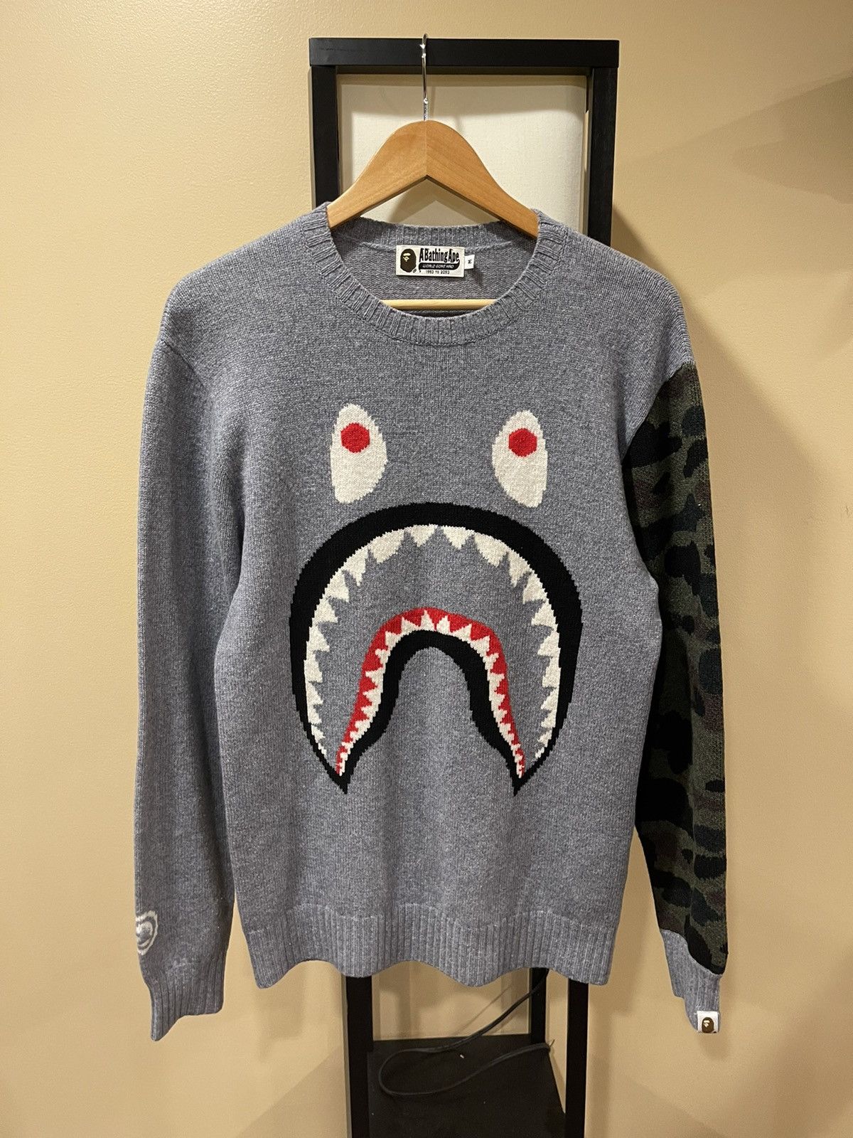 Bape Shark Knit Sweater Size US M / EU 48-50 / 2 - 2 Thumbnail
