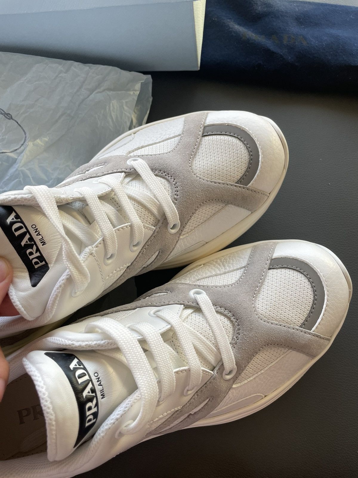 Prada Rare Super Runway Limited Edition Prada Track Sneaker Size US 9.5 / EU 42-43 - 7 Thumbnail