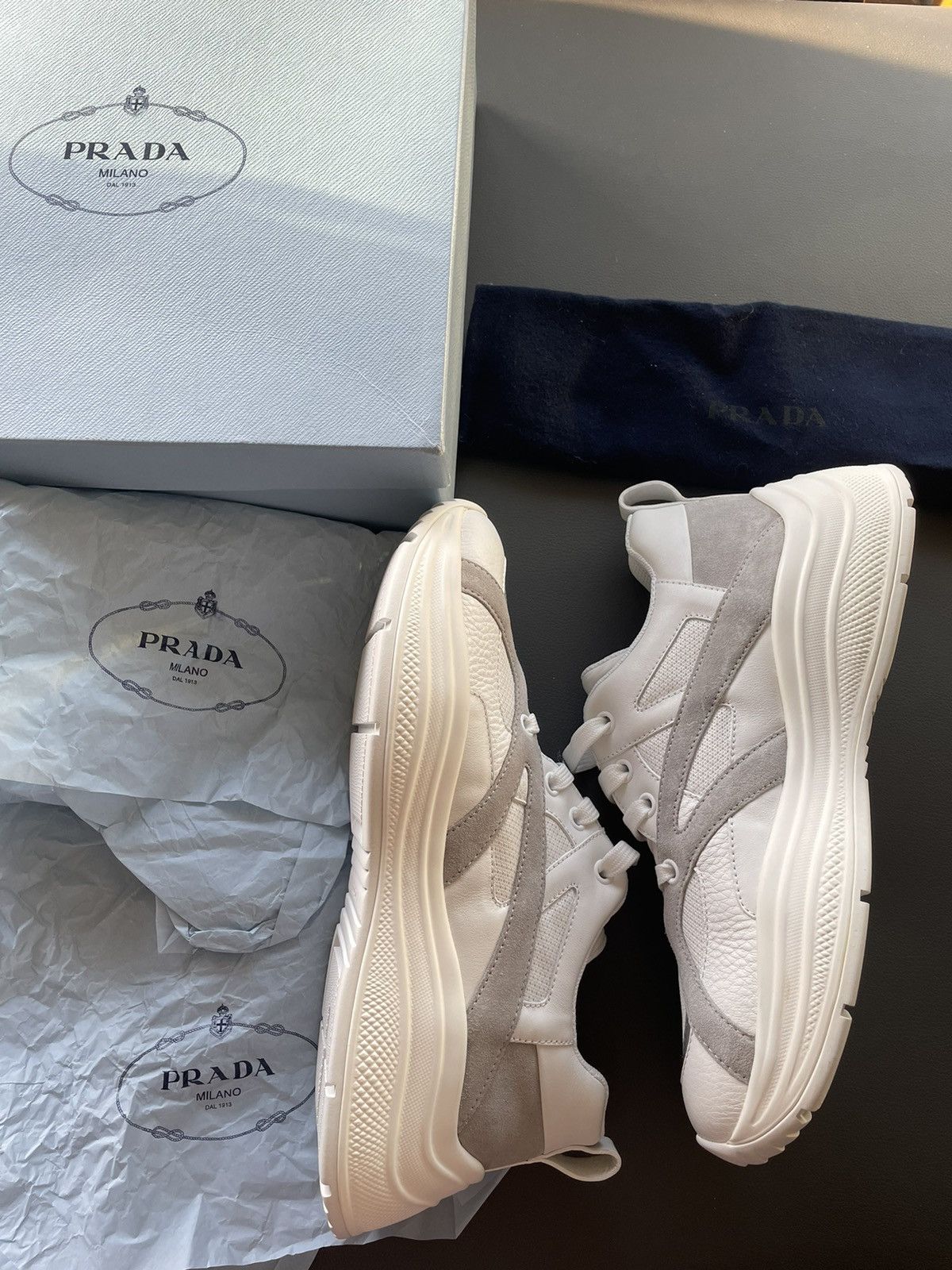 Prada Rare Super Runway Limited Edition Prada Track Sneaker Size US 9.5 / EU 42-43 - 15 Thumbnail