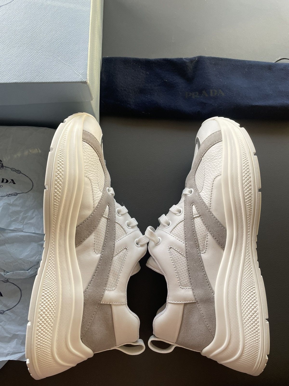 Prada Rare Super Runway Limited Edition Prada Track Sneaker Size US 9.5 / EU 42-43 - 8 Thumbnail