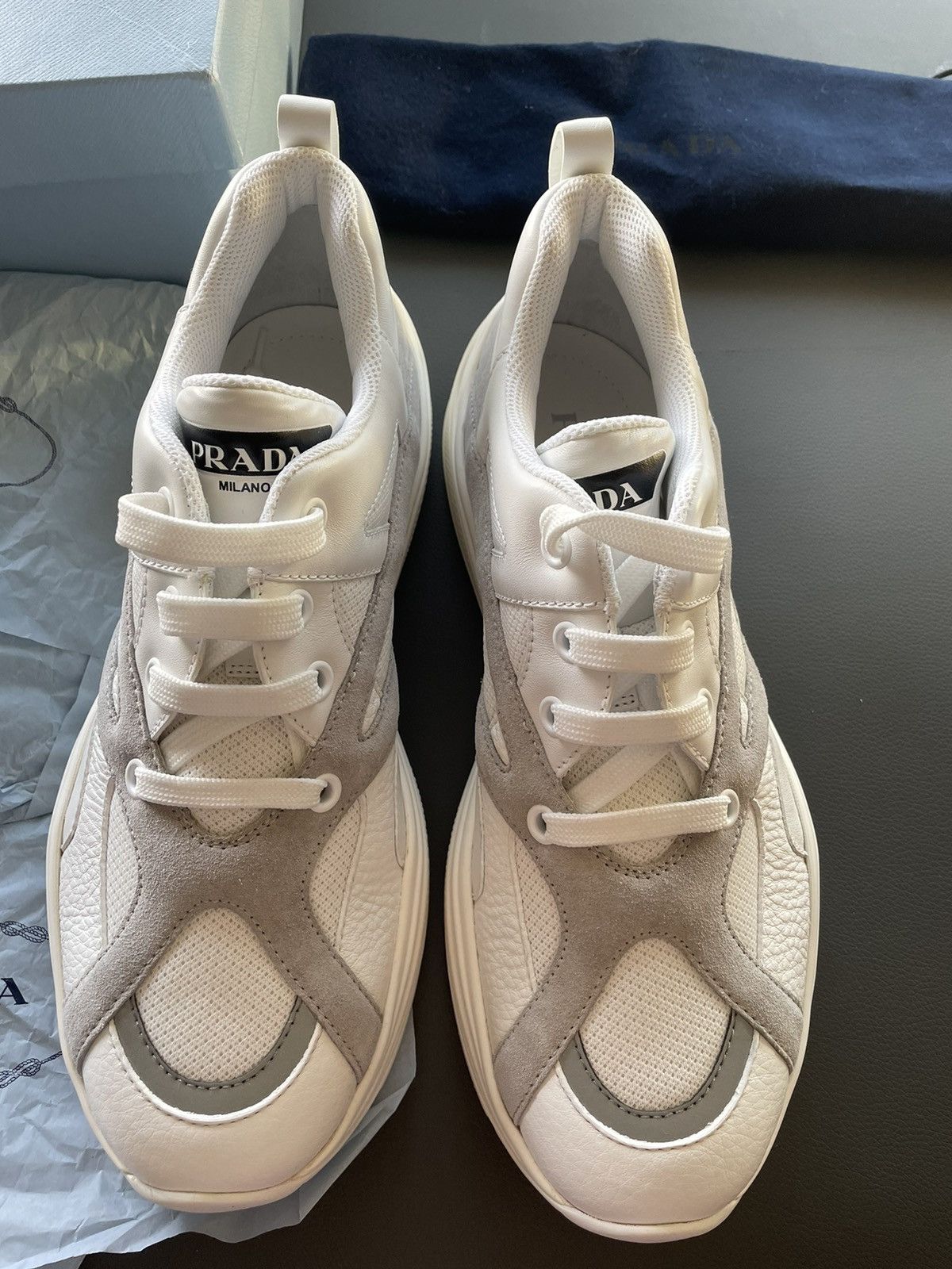 Prada Rare Super Runway Limited Edition Prada Track Sneaker Size US 9.5 / EU 42-43 - 6 Thumbnail