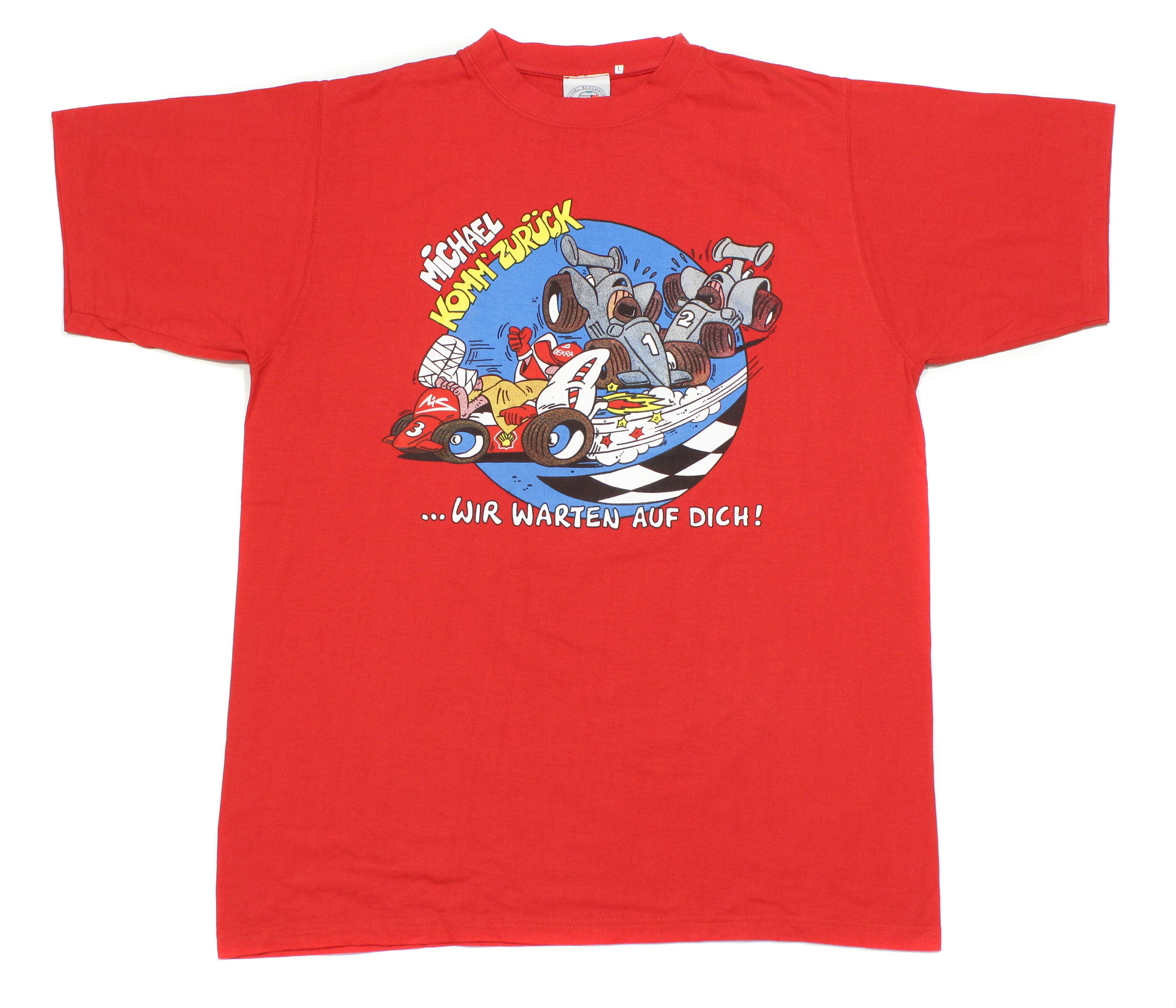 Formula 1 90S Michael Schumacher Big Logo T-Shirt Size US L / EU 52-54 / 3 - 1 Thumbnail