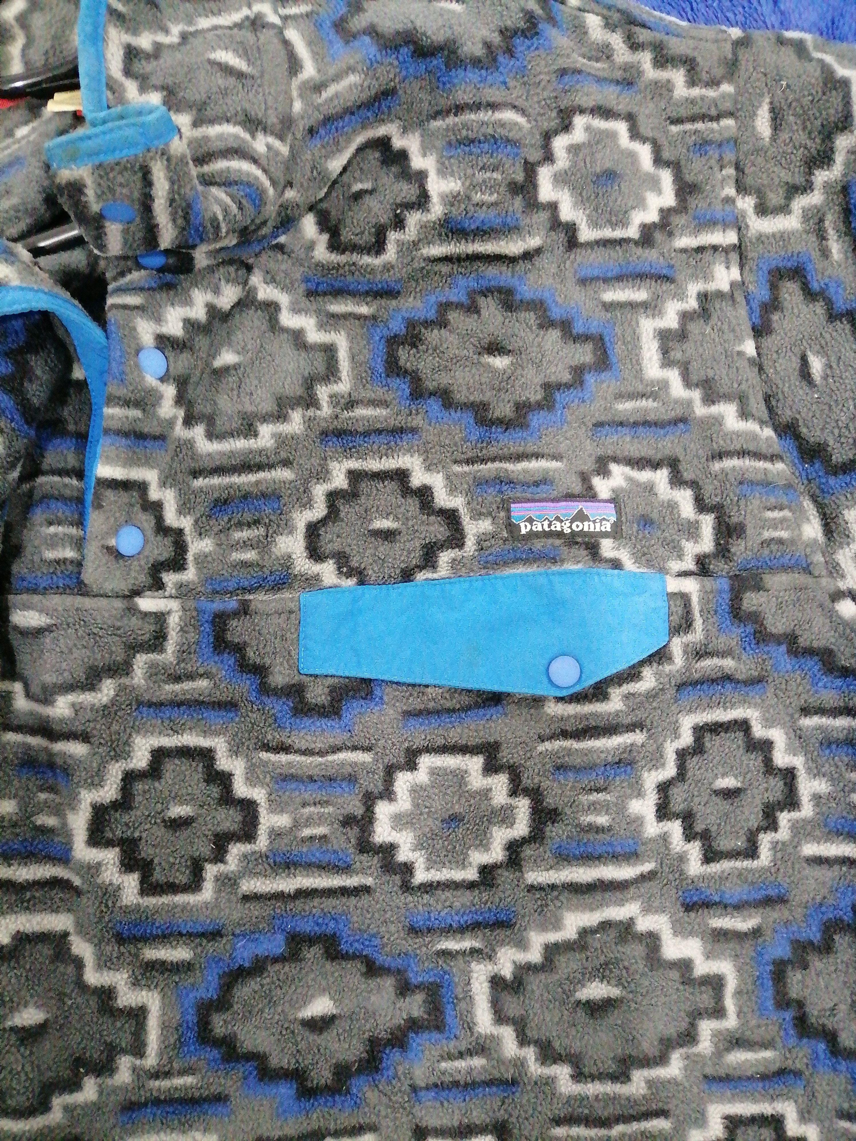 Patagonia × Vintage Vintage Patagonia Navajo Gemoetric Fleece Size US L / EU 52-54 / 3 - 5 Thumbnail
