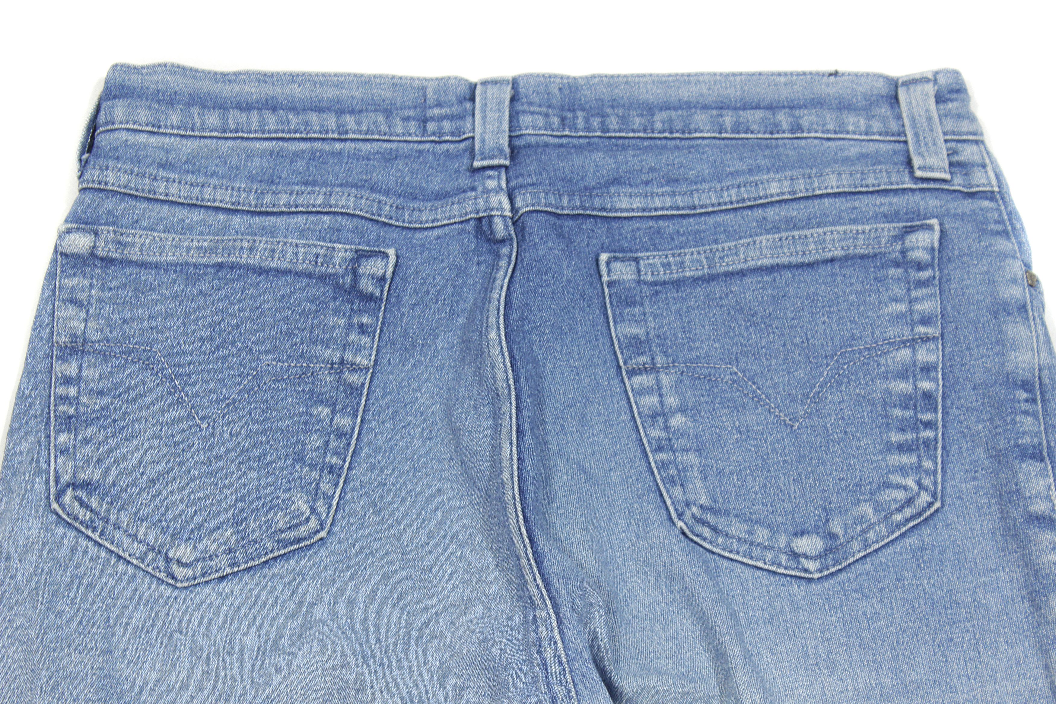 Versace 90S Medusa Buttons Sanded Jeans Vintage Size US 30 / EU 46 - 4 Thumbnail
