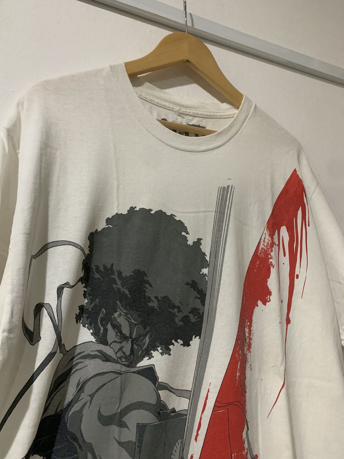 Anime Vintage 2006 Afro Samurai Anime Tshirt Size US L / EU 52-54 / 3 - 4 Thumbnail