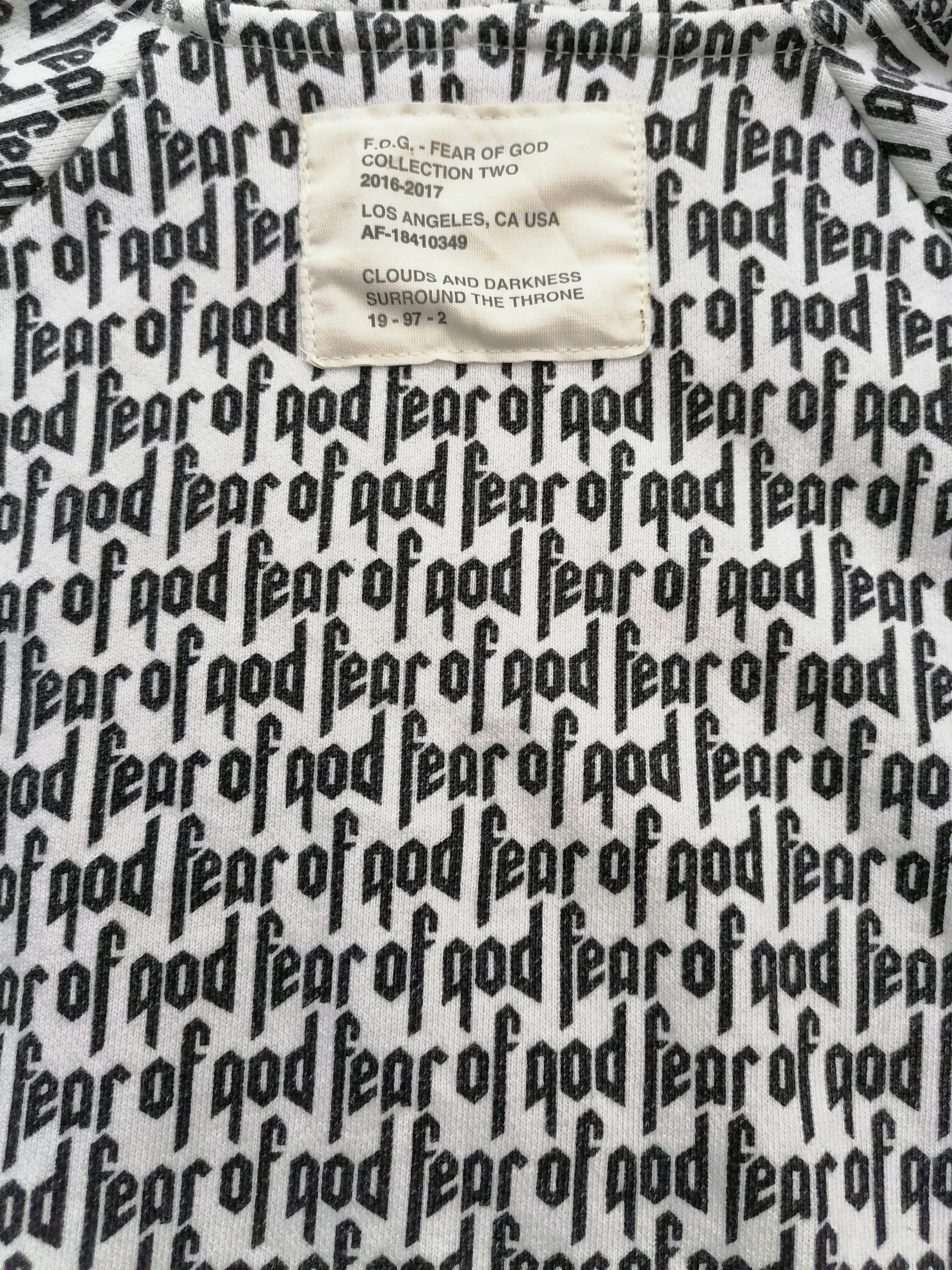 Fear of God Fear Of God All Over Print Hoodie Size US XXS / EU 40 - 5 Thumbnail
