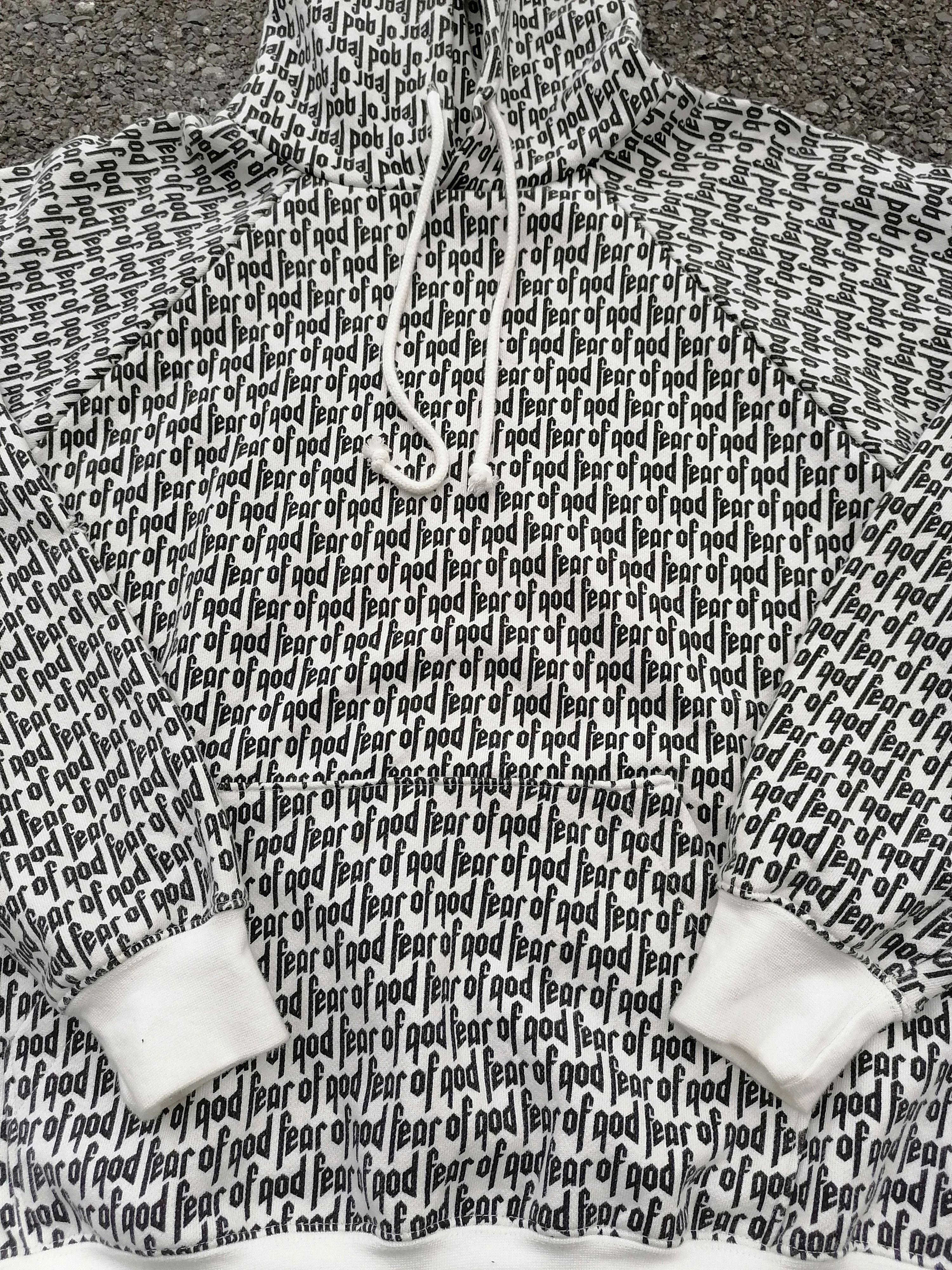 Fear of God Fear Of God All Over Print Hoodie Size US XXS / EU 40 - 3 Thumbnail