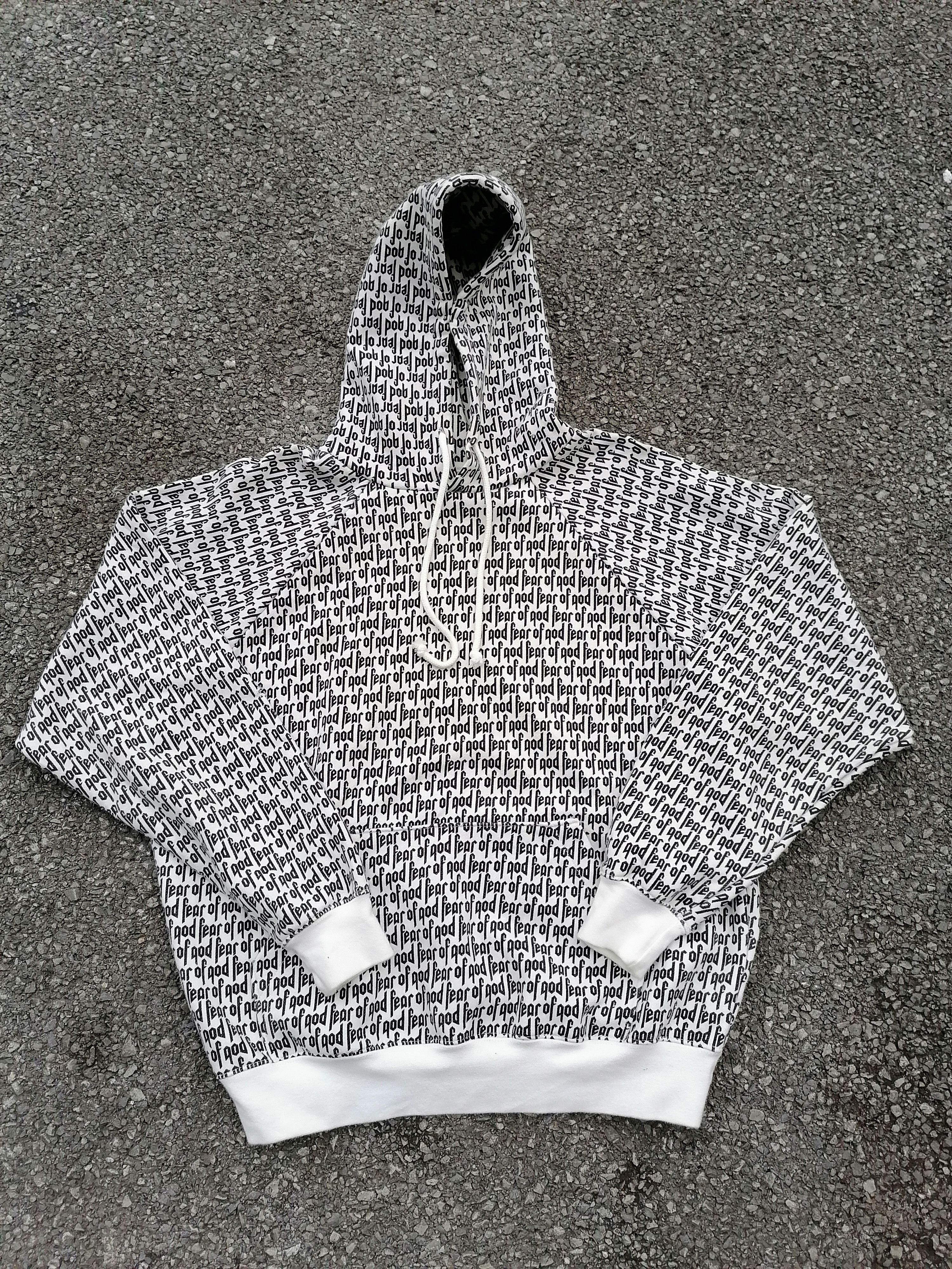 Fear of God × Pacsun Fear of God All Over Print FOG Hoodie | Grailed