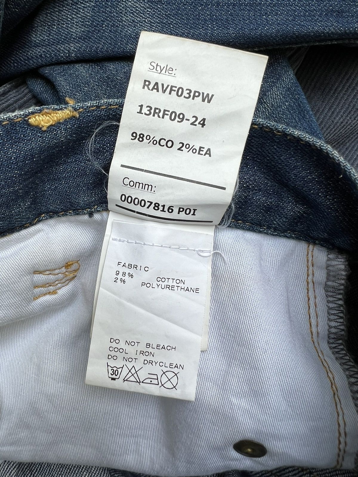 R13 R13 Made in Italy Stretchable Denim Jeans Size US 28 / EU 44 - 22 Thumbnail
