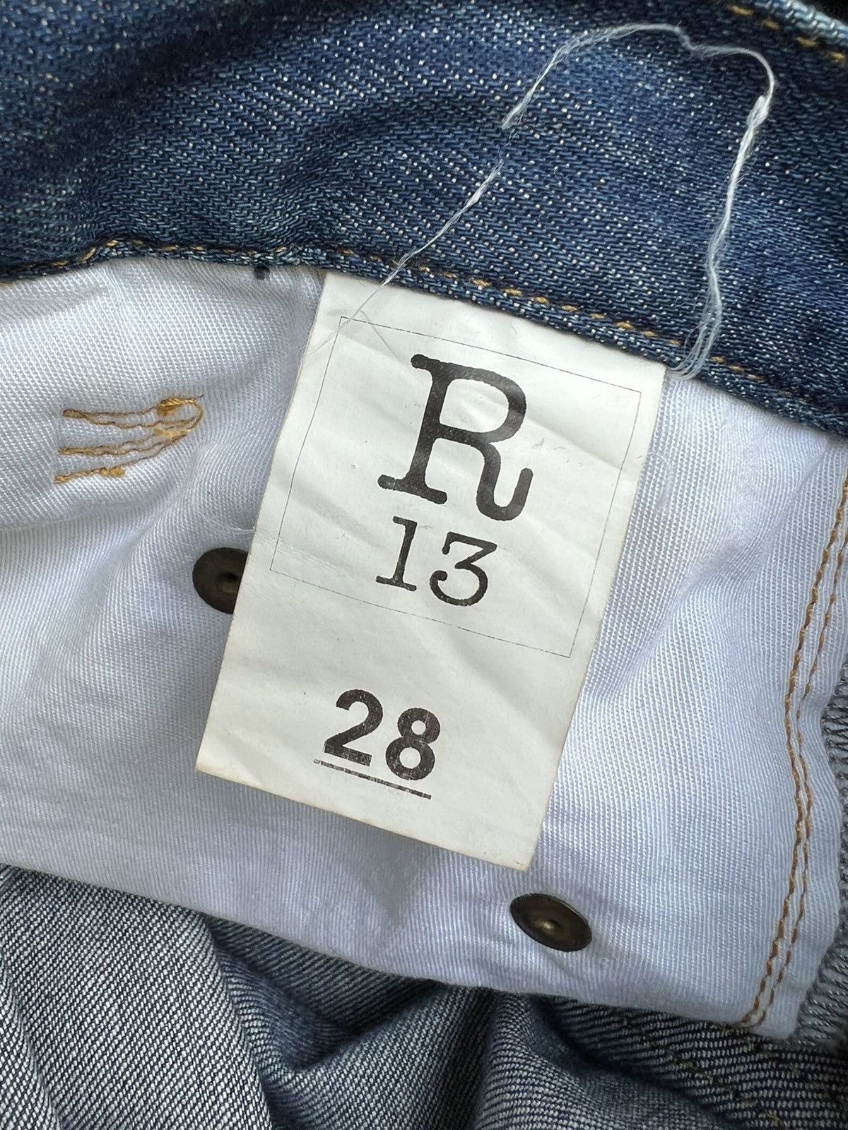 R13 R13 Made in Italy Stretchable Denim Jeans Size US 28 / EU 44 - 21 Thumbnail