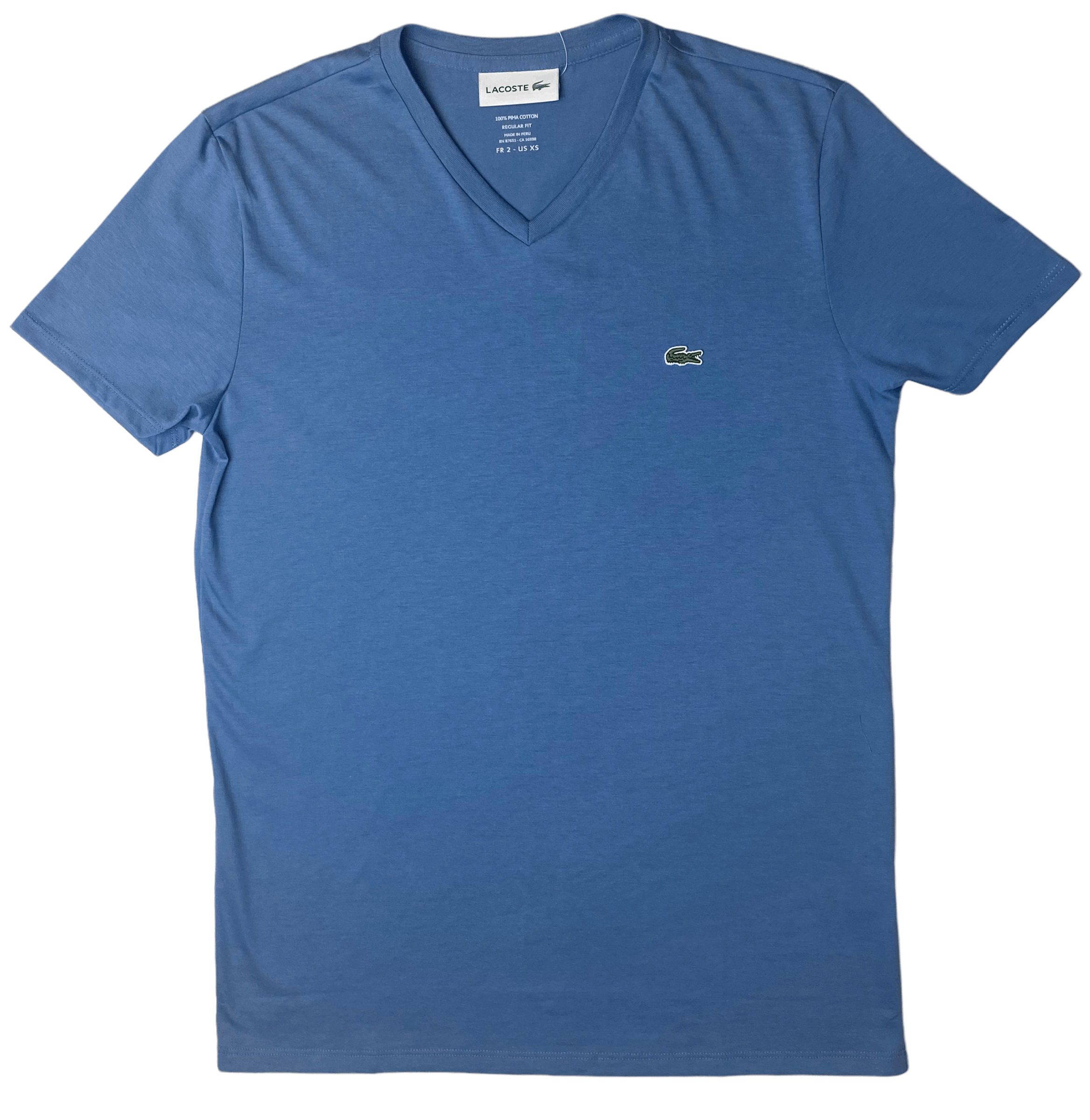 Lacoste Mens V-Neck Pima Cotton T-Shirt TH6710-51-PQ8