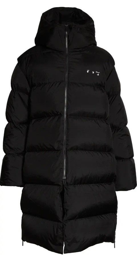 Off-White Off-white long down puffer coat logo Size US M / EU 48-50 / 2 - 1 Thumbnail