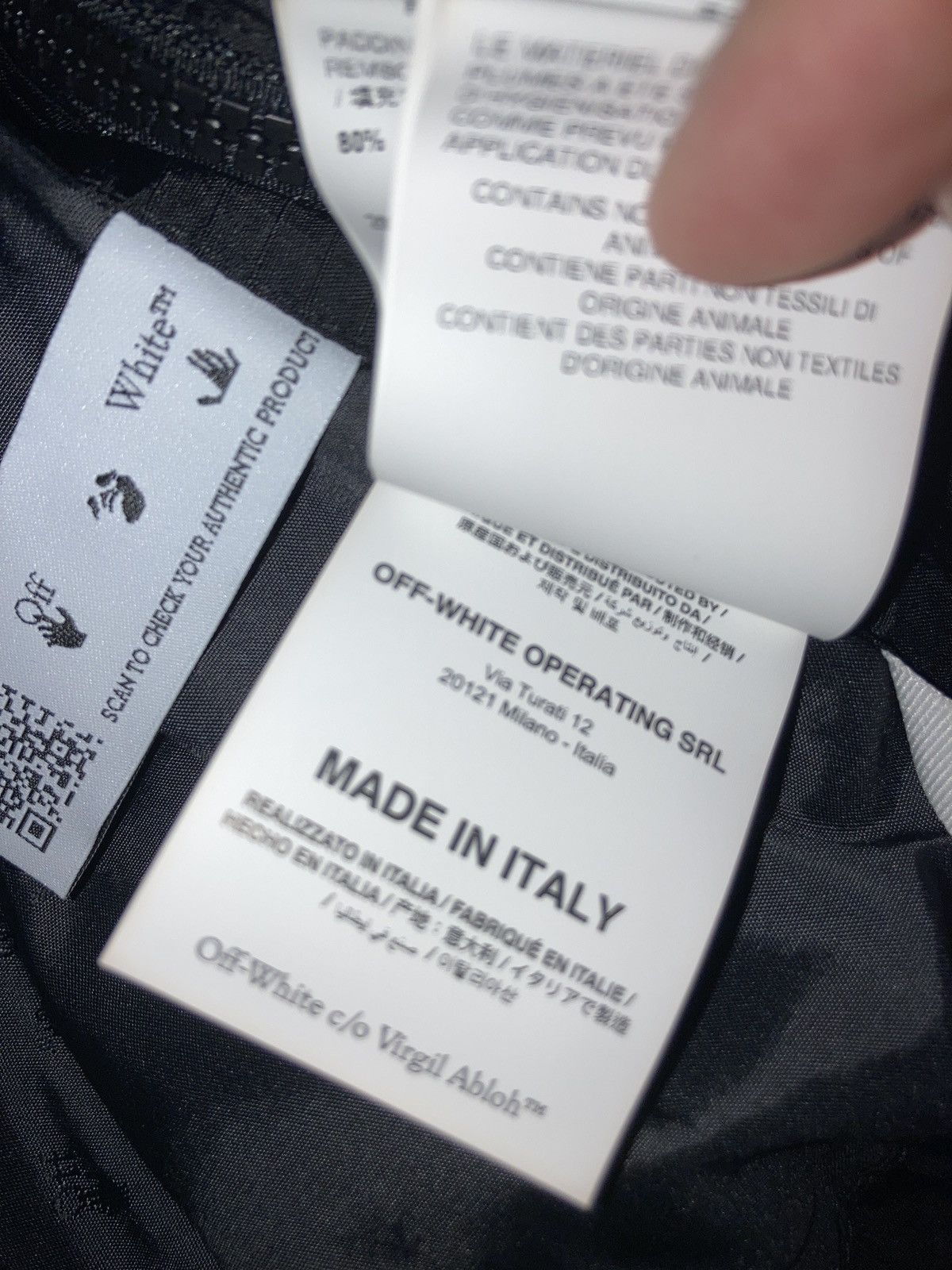 Off-White Off-white long down puffer coat logo Size US M / EU 48-50 / 2 - 8 Thumbnail
