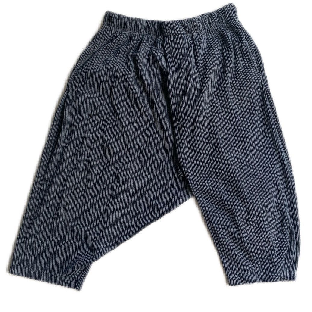 Issey Miyake SS18 Ribbed Drop Crotch Pants Size US 32 / EU 48 - 1 Thumbnail