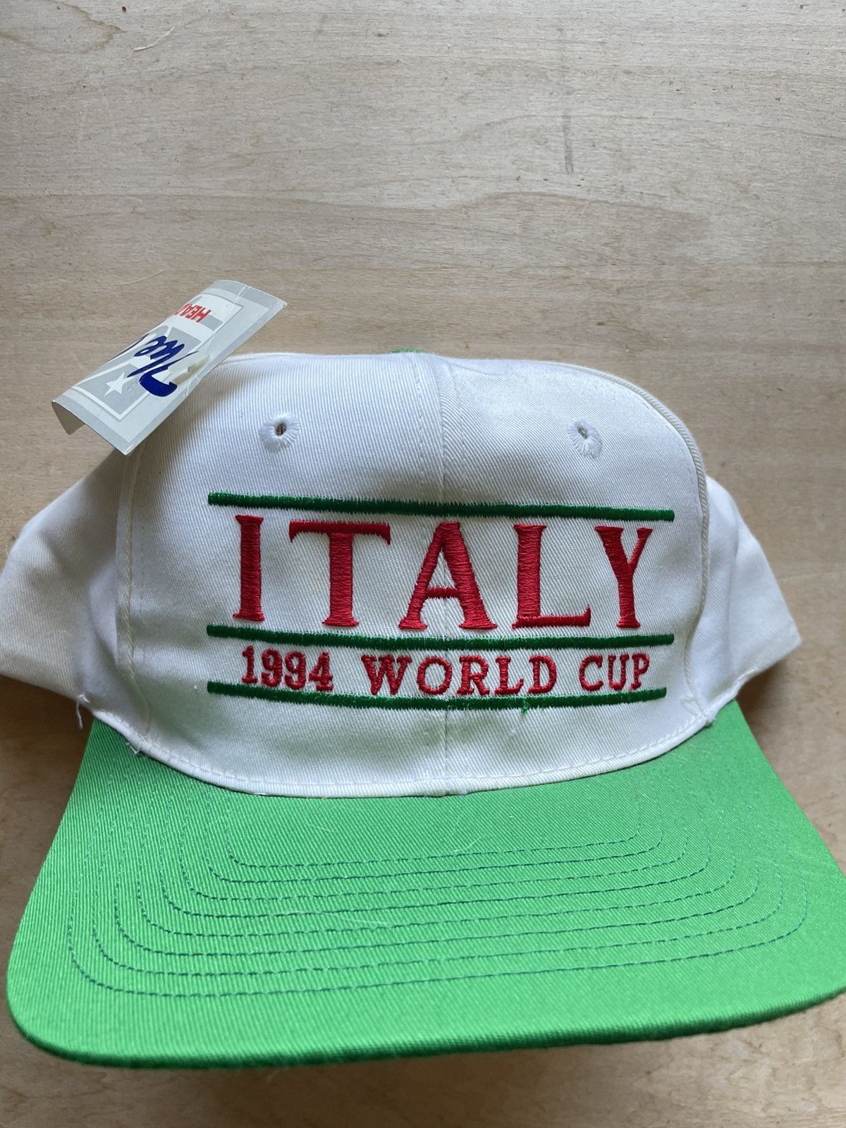 Vintage Vintage the game Italy World Cup 1994 split bar hat Size ONE SIZE - 2 Thumbnail