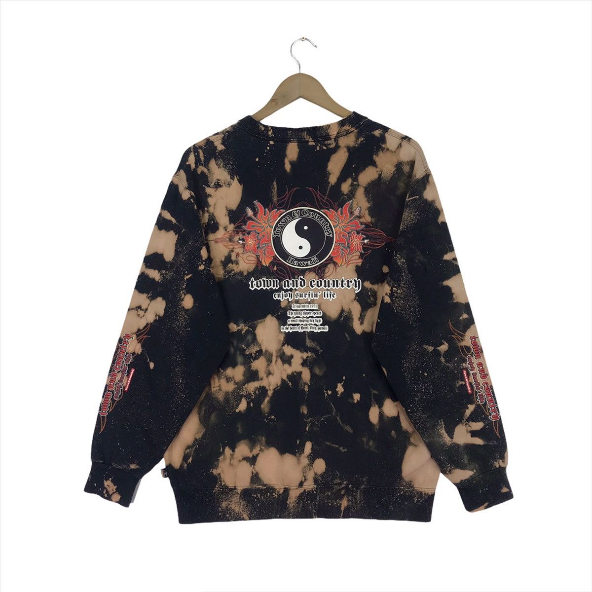 Vintage Vintage Town&Country Asid Wash Custom Crewneck Size US M / EU 48-50 / 2 - 1 Thumbnail