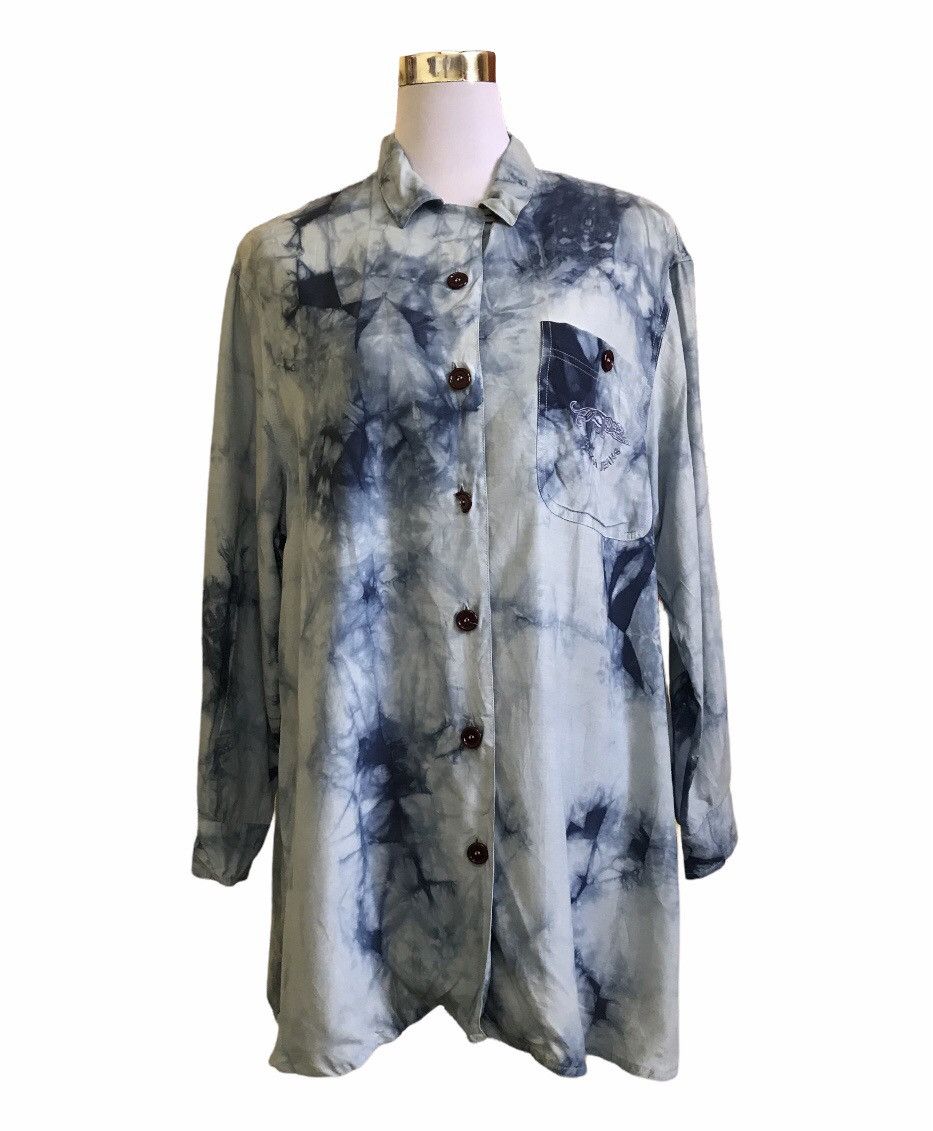 Krizia Jeans Single Pocket Tie Dye Shirt