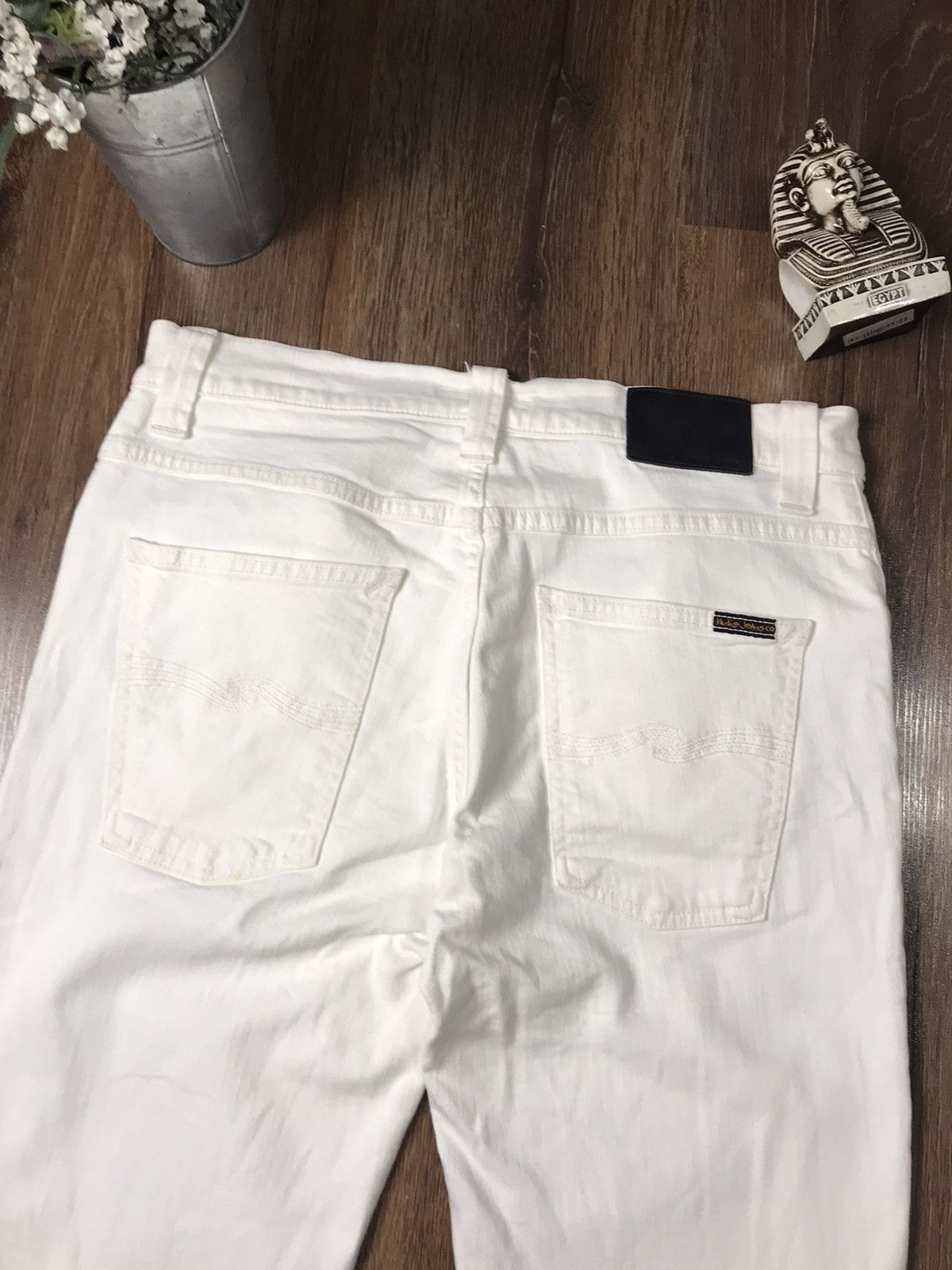 Nudie Jeans White Nudie Jeans Size US 32 / EU 48 - 5 Thumbnail