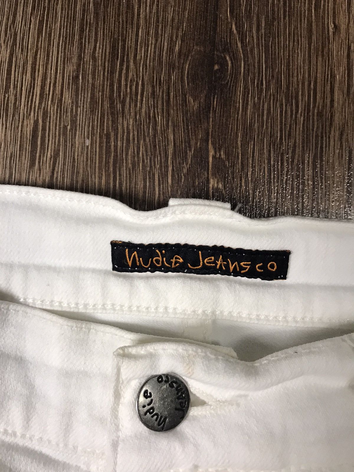 Nudie Jeans White Nudie Jeans Size US 32 / EU 48 - 4 Thumbnail