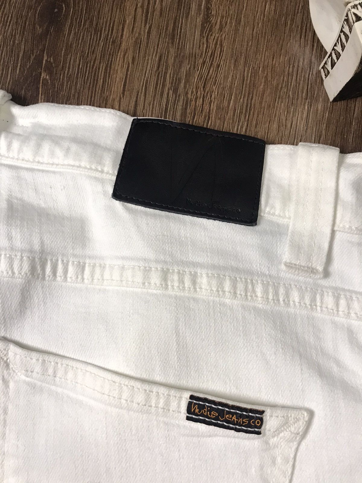 Nudie Jeans White Nudie Jeans Size US 32 / EU 48 - 6 Thumbnail