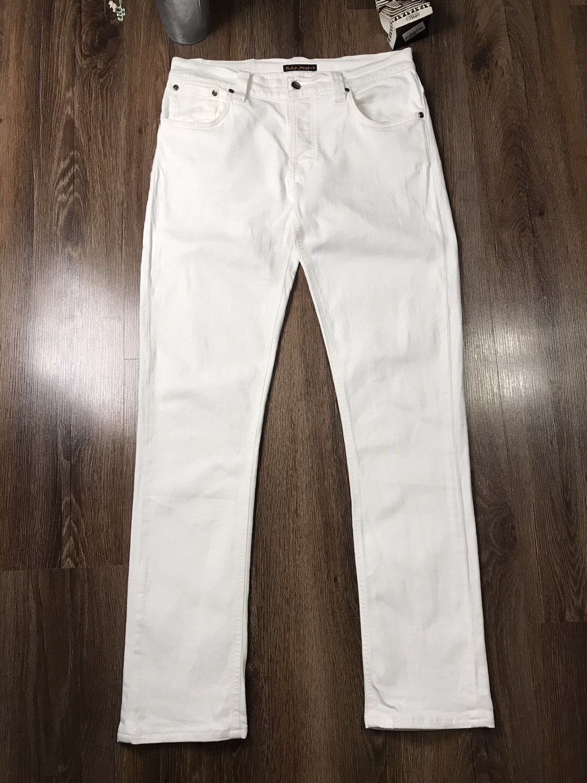 Nudie Jeans White Nudie Jeans Size US 32 / EU 48 - 1 Thumbnail