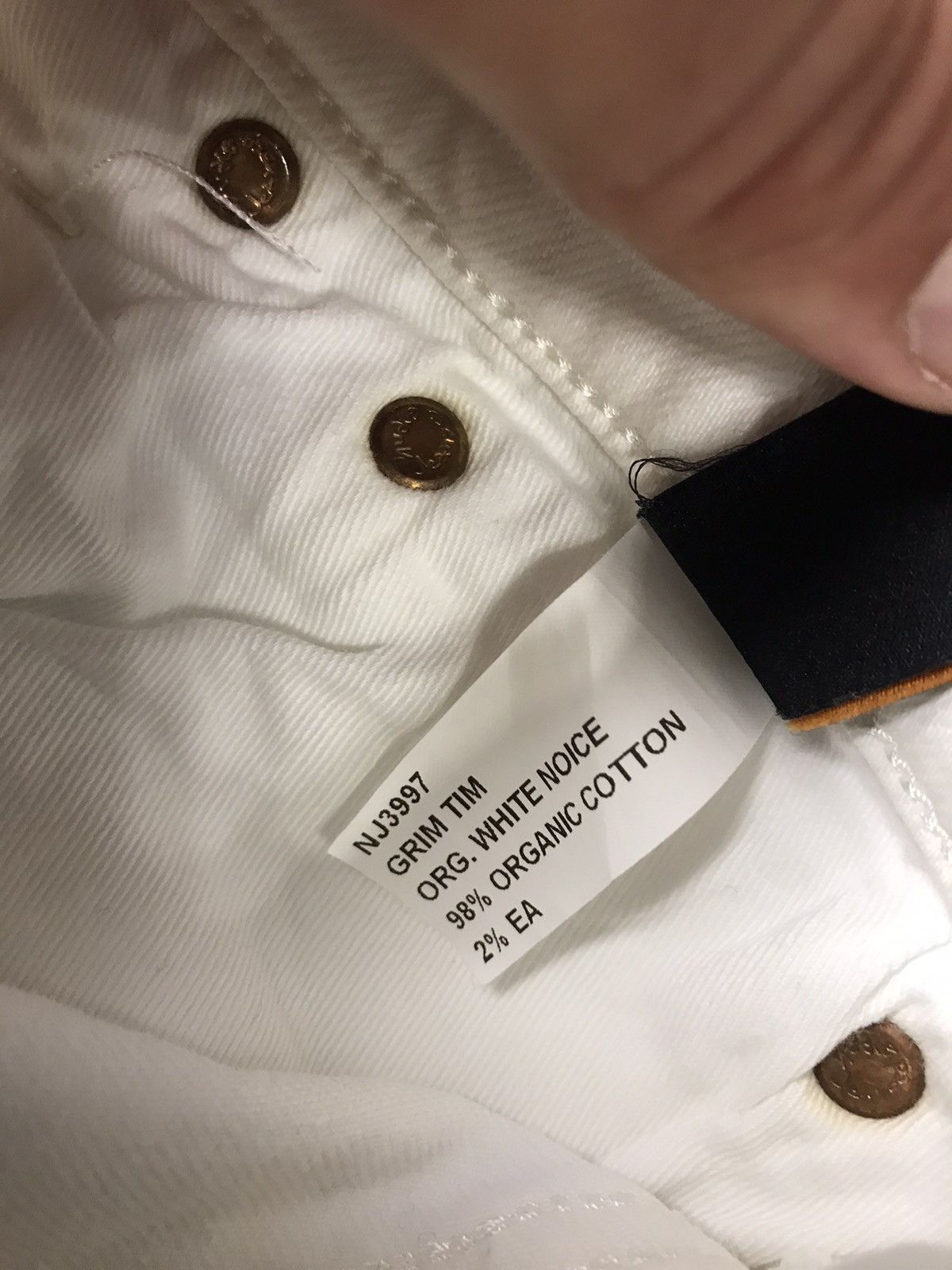 Nudie Jeans White Nudie Jeans Size US 32 / EU 48 - 9 Thumbnail