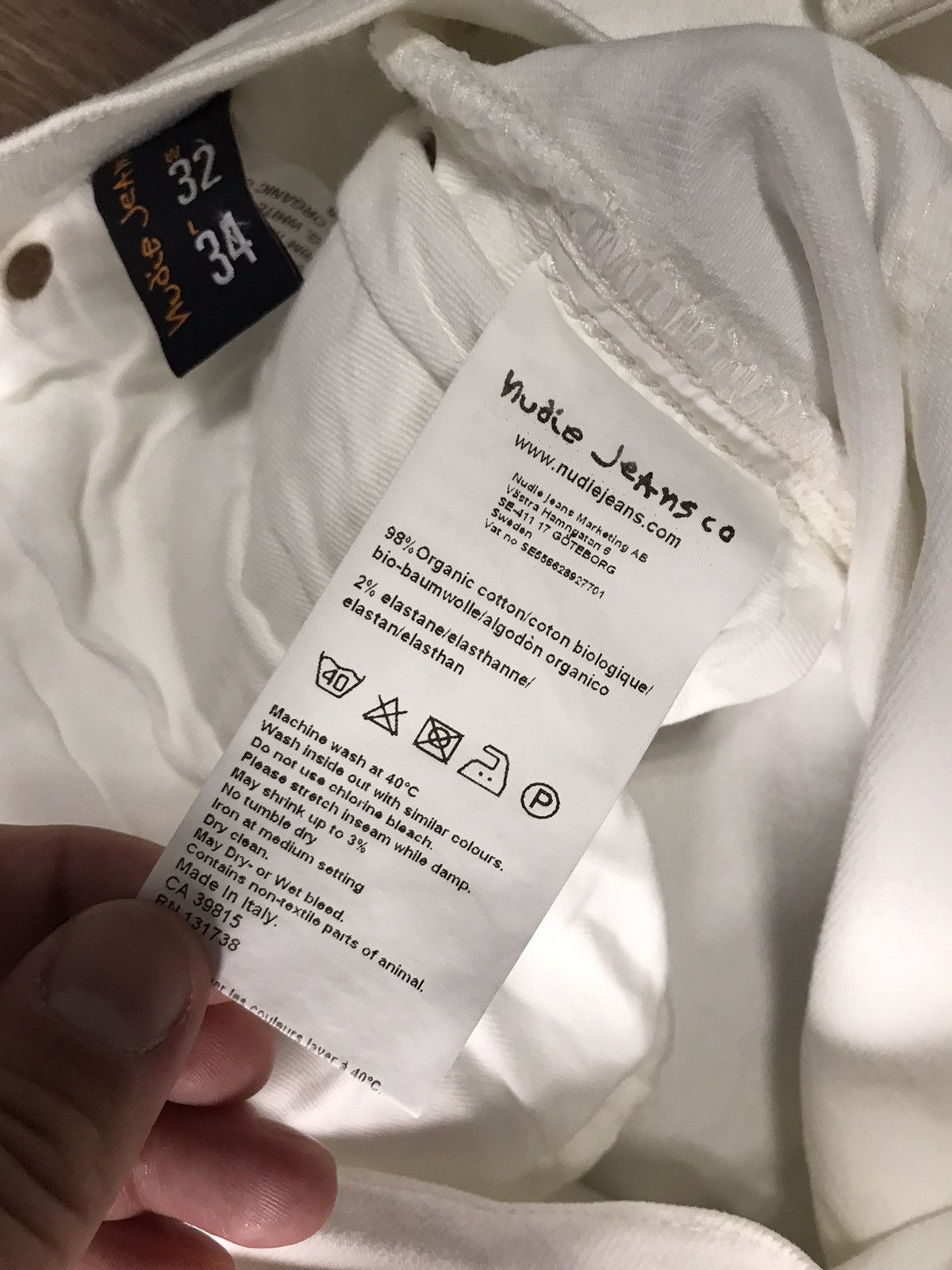 Nudie Jeans White Nudie Jeans Size US 32 / EU 48 - 10 Thumbnail