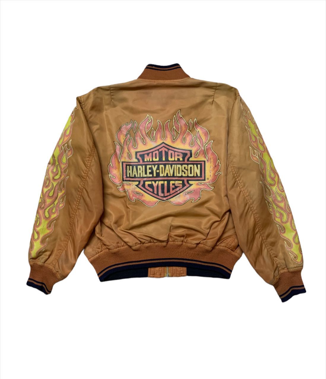 Harley Davidson Vintage Harley Davidson Flame Flight Jacket Size US M / EU 48-50 / 2 - 1 Thumbnail