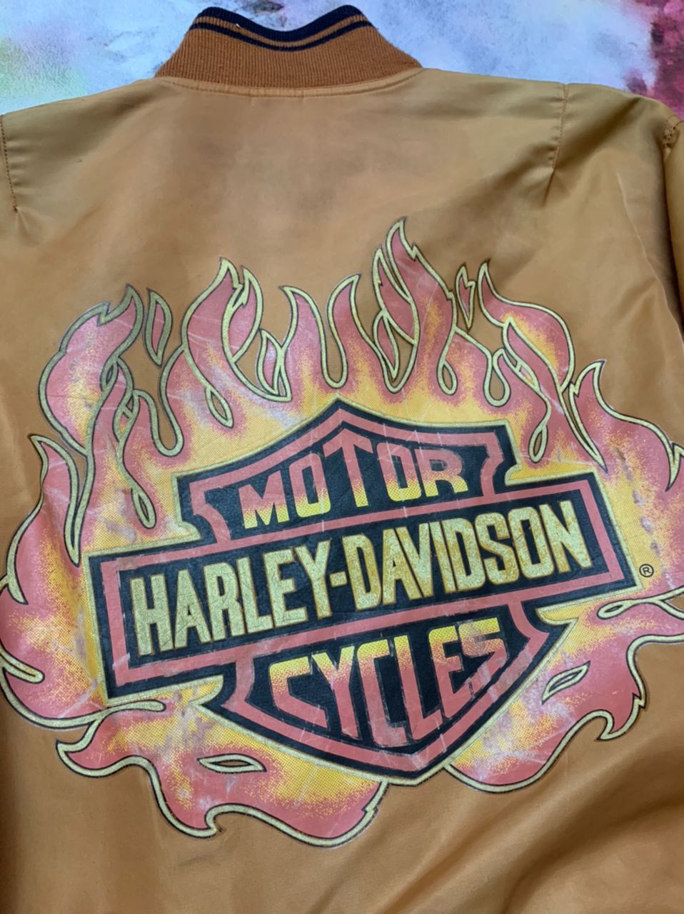 Harley Davidson Vintage Harley Davidson Flame Flight Jacket Size US M / EU 48-50 / 2 - 3 Thumbnail