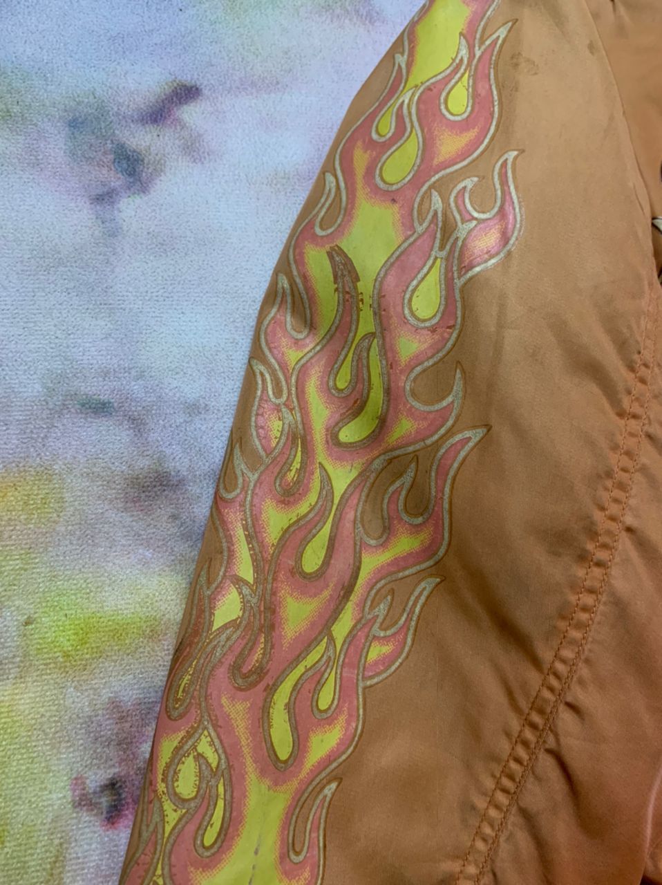 Harley Davidson Vintage Harley Davidson Flame Flight Jacket Size US M / EU 48-50 / 2 - 9 Thumbnail