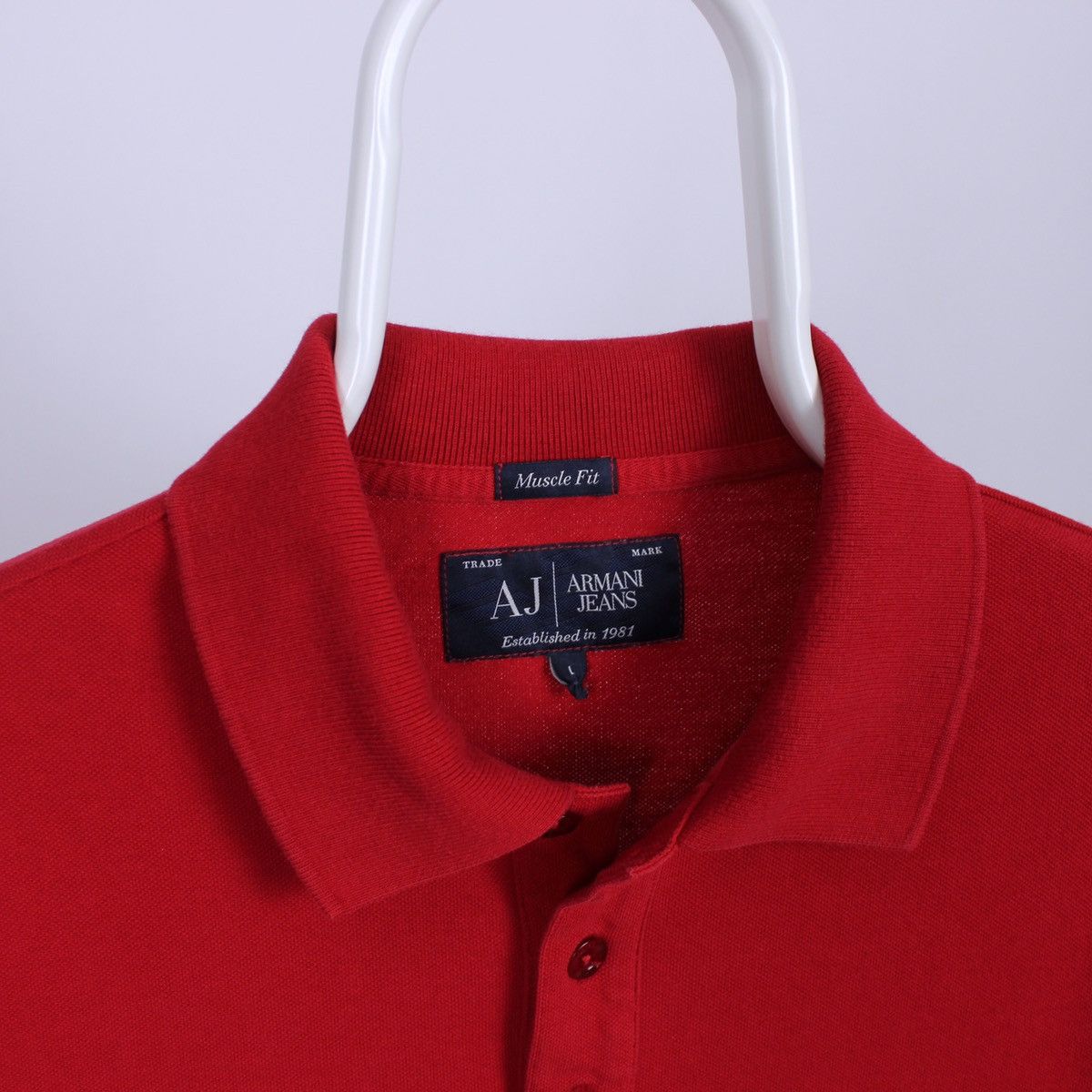Armani Vintage Armani Jeans Short Sleeve Shirt Polo Size US L / EU 52-54 / 3 - 3 Thumbnail