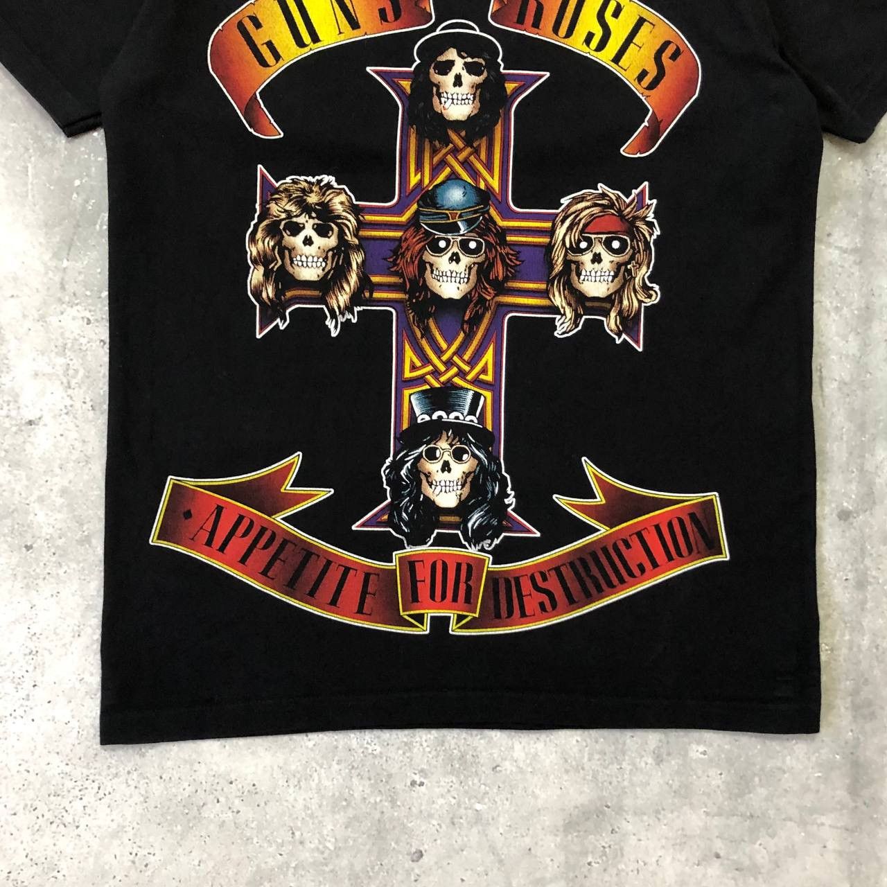 Band Tees Vintage Guns N Roses Bootleg T Shirt Black Size S/M Size US M / EU 48-50 / 2 - 8 Thumbnail