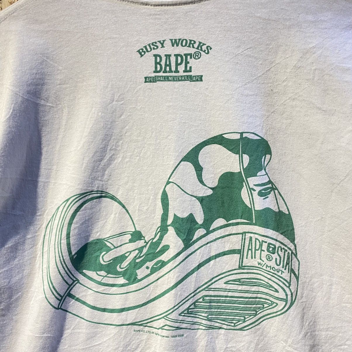 Bape × Nigo VINTAGE 2005‼️Bape “FOOTSOLDIER” T-Shirt Size US M / EU 48-50 / 2 - 4 Thumbnail