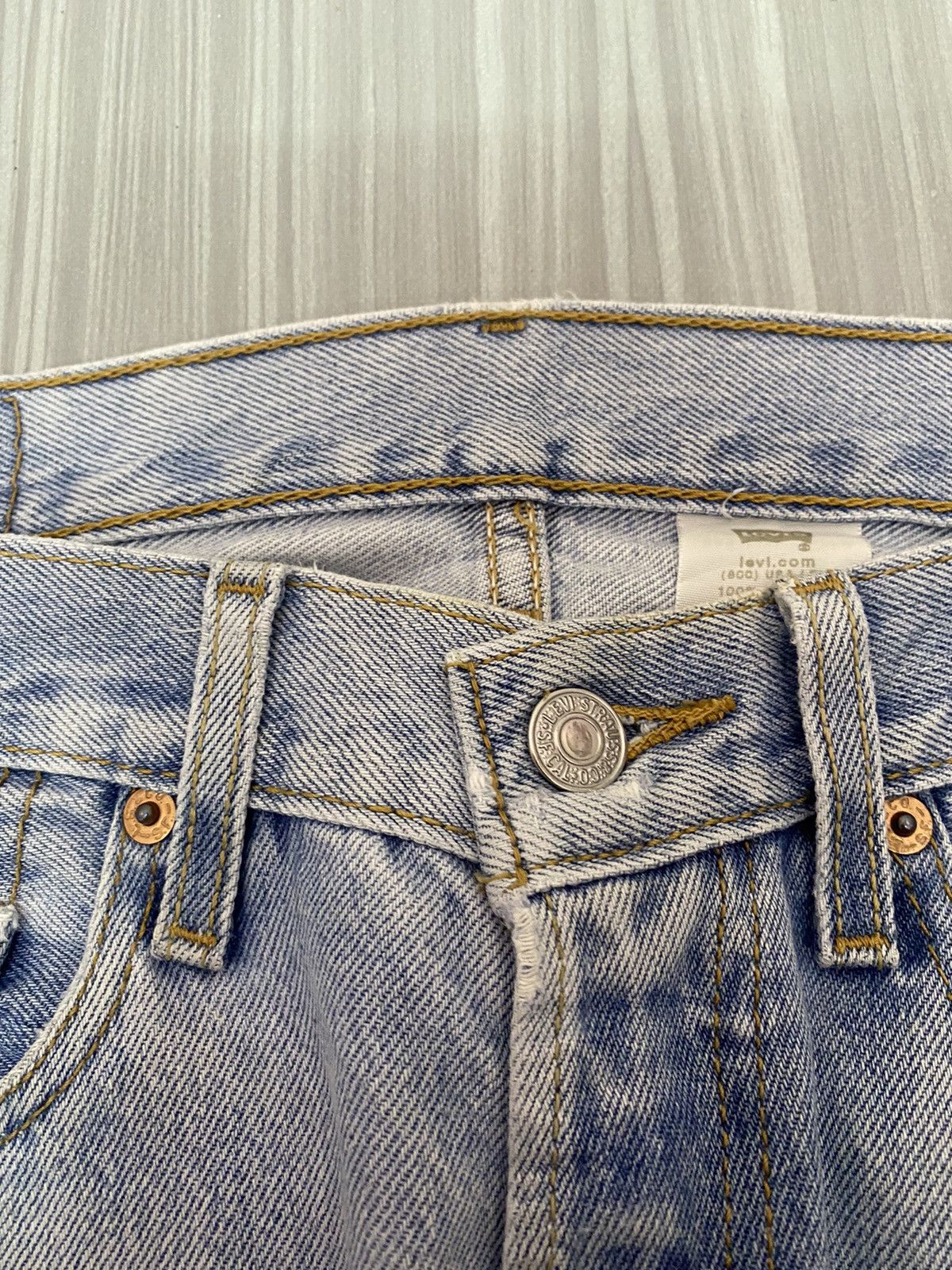 Kapital VINTAGE LEVI’S 80s 501 XX DIRTY DENIM JEANS Size US 31 - 11 Thumbnail
