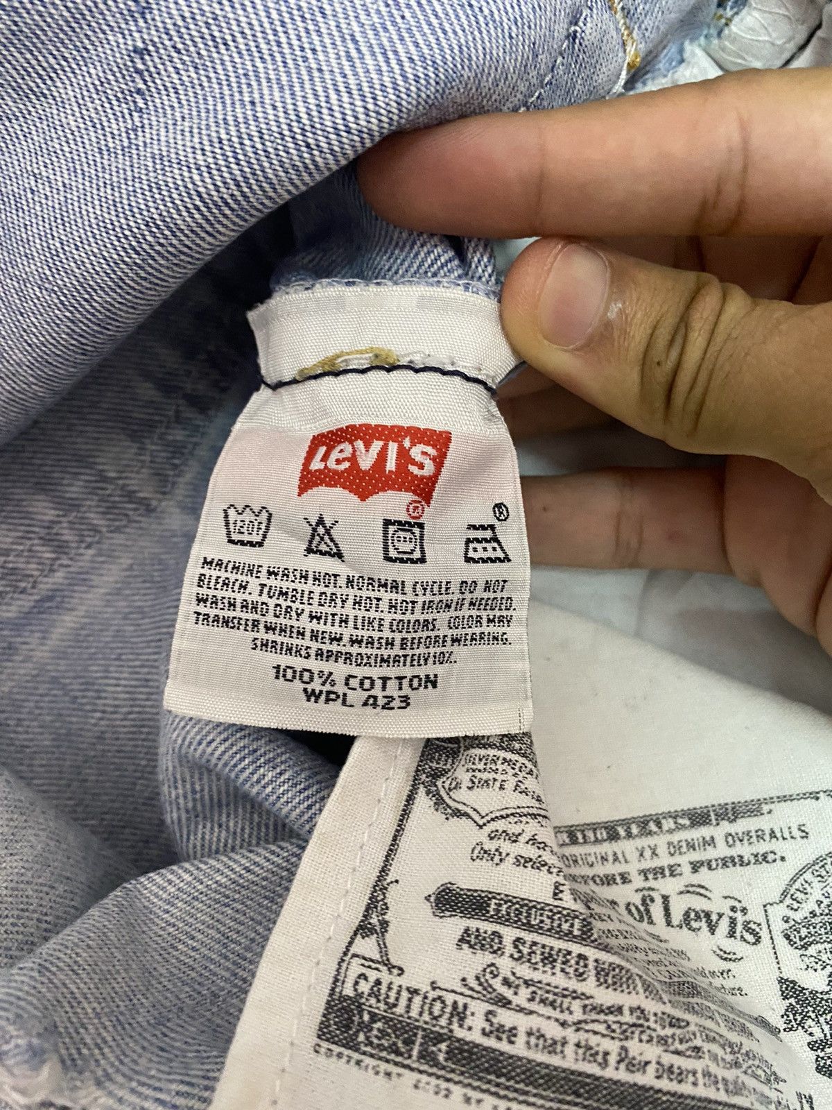 Kapital VINTAGE LEVI’S 80s 501 XX DIRTY DENIM JEANS Size US 31 - 18 Thumbnail