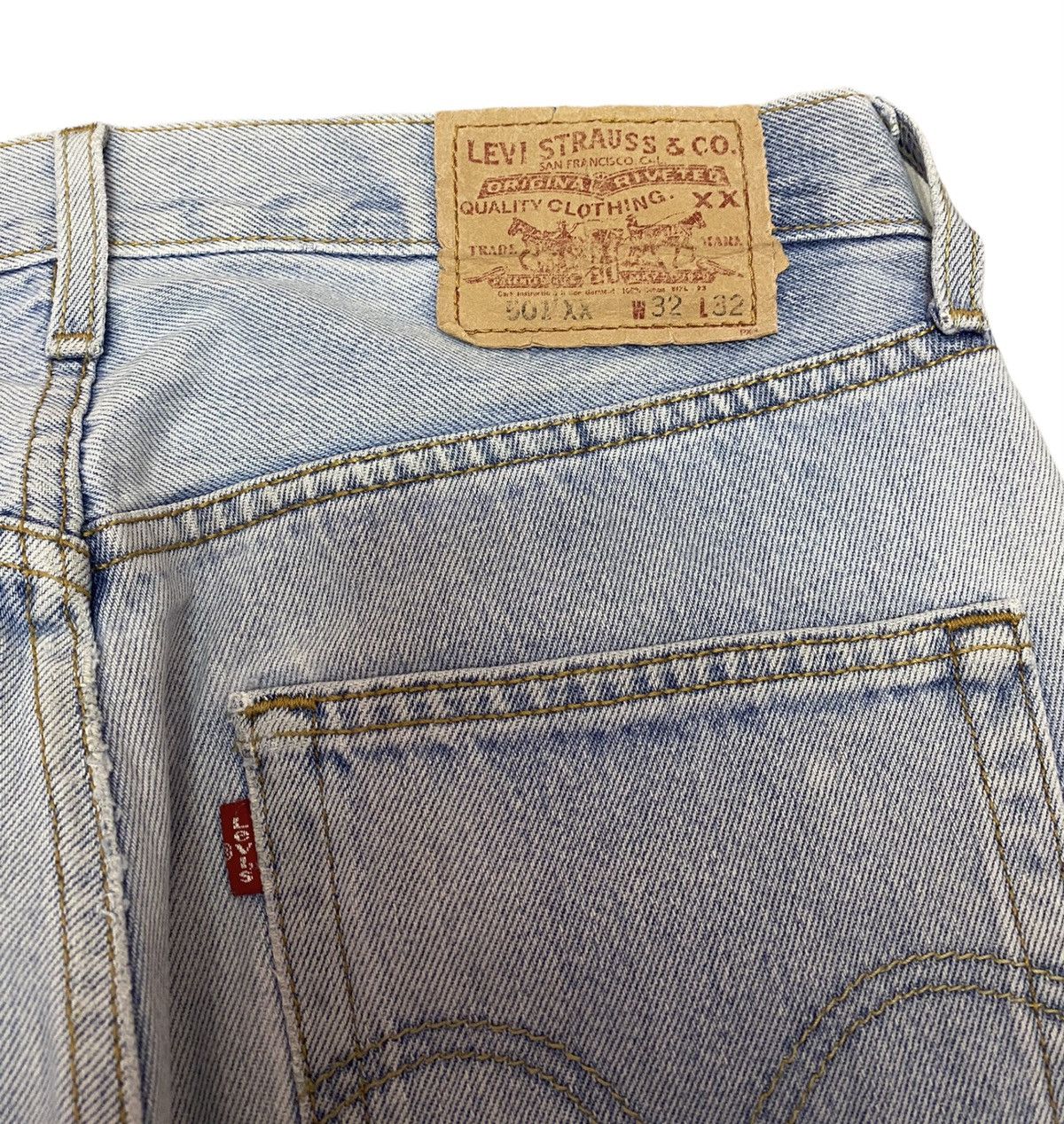 Kapital VINTAGE LEVI’S 80s 501 XX DIRTY DENIM JEANS Size US 31 - 9 Thumbnail