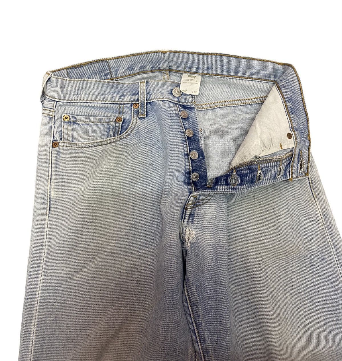 Kapital VINTAGE LEVI’S 80s 501 XX DIRTY DENIM JEANS Size US 31 - 6 Thumbnail