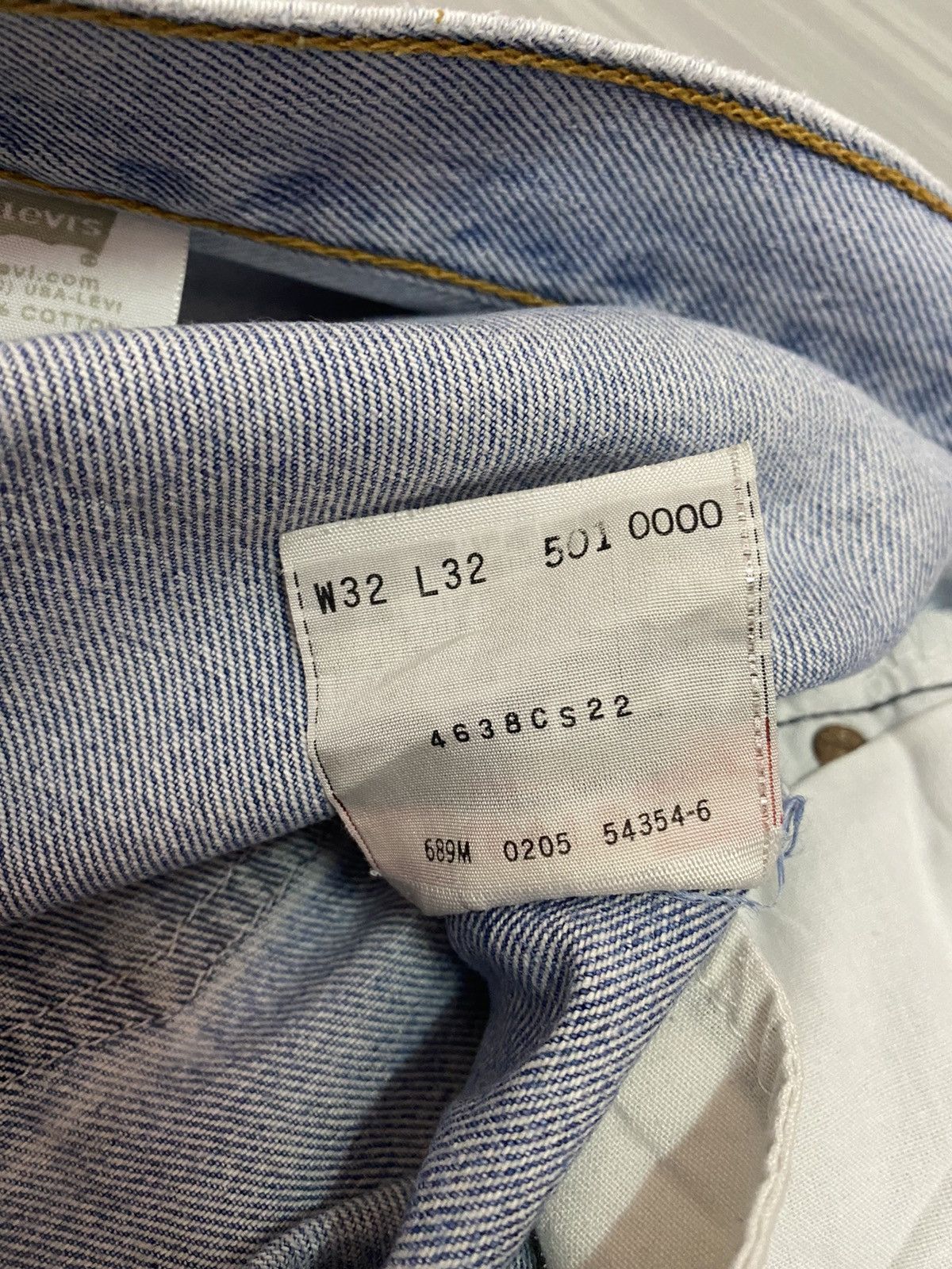 Kapital VINTAGE LEVI’S 80s 501 XX DIRTY DENIM JEANS Size US 31 - 19 Thumbnail