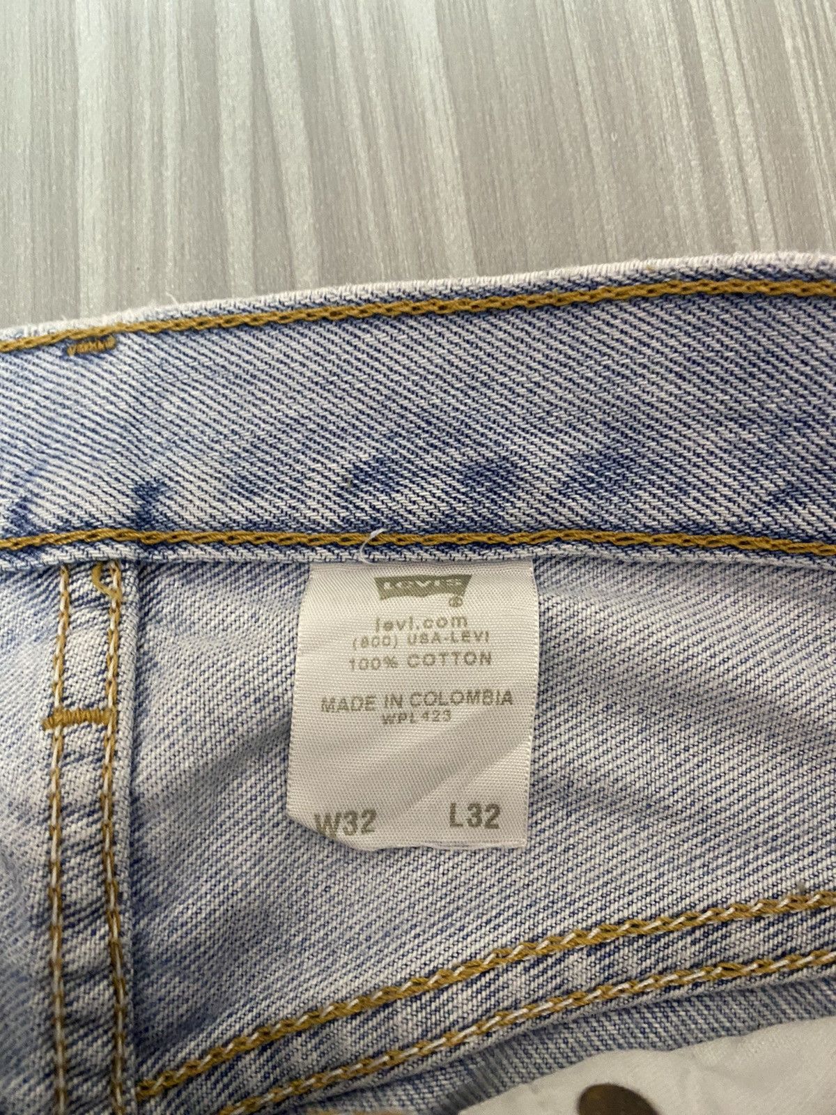 Kapital VINTAGE LEVI’S 80s 501 XX DIRTY DENIM JEANS Size US 31 - 12 Thumbnail