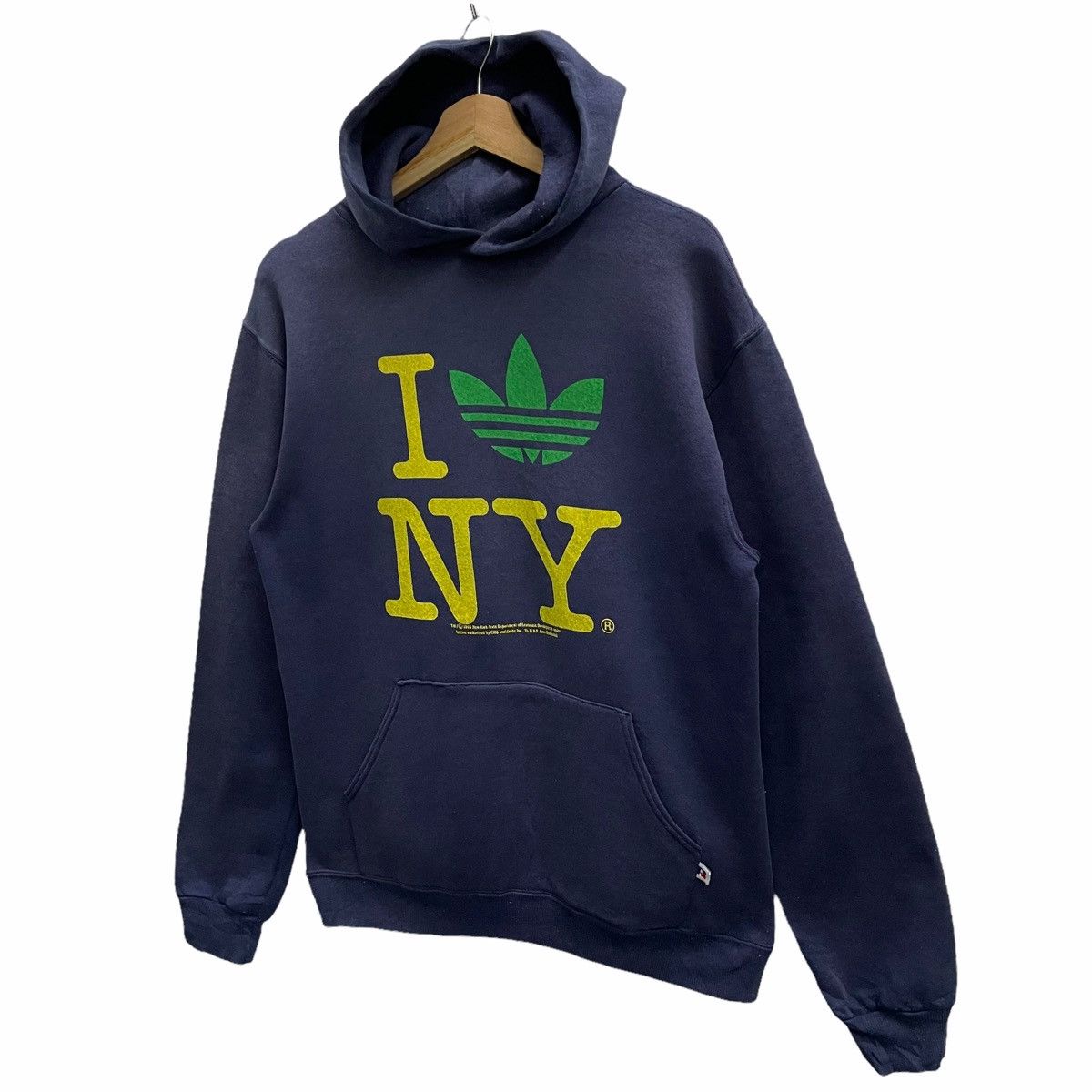 Russell Athletic × Vintage 💥90s RUSSELL x ADIDAS HOODIE PULLOVER SWEATER Size US M / EU 48-50 / 2 - 3 Thumbnail