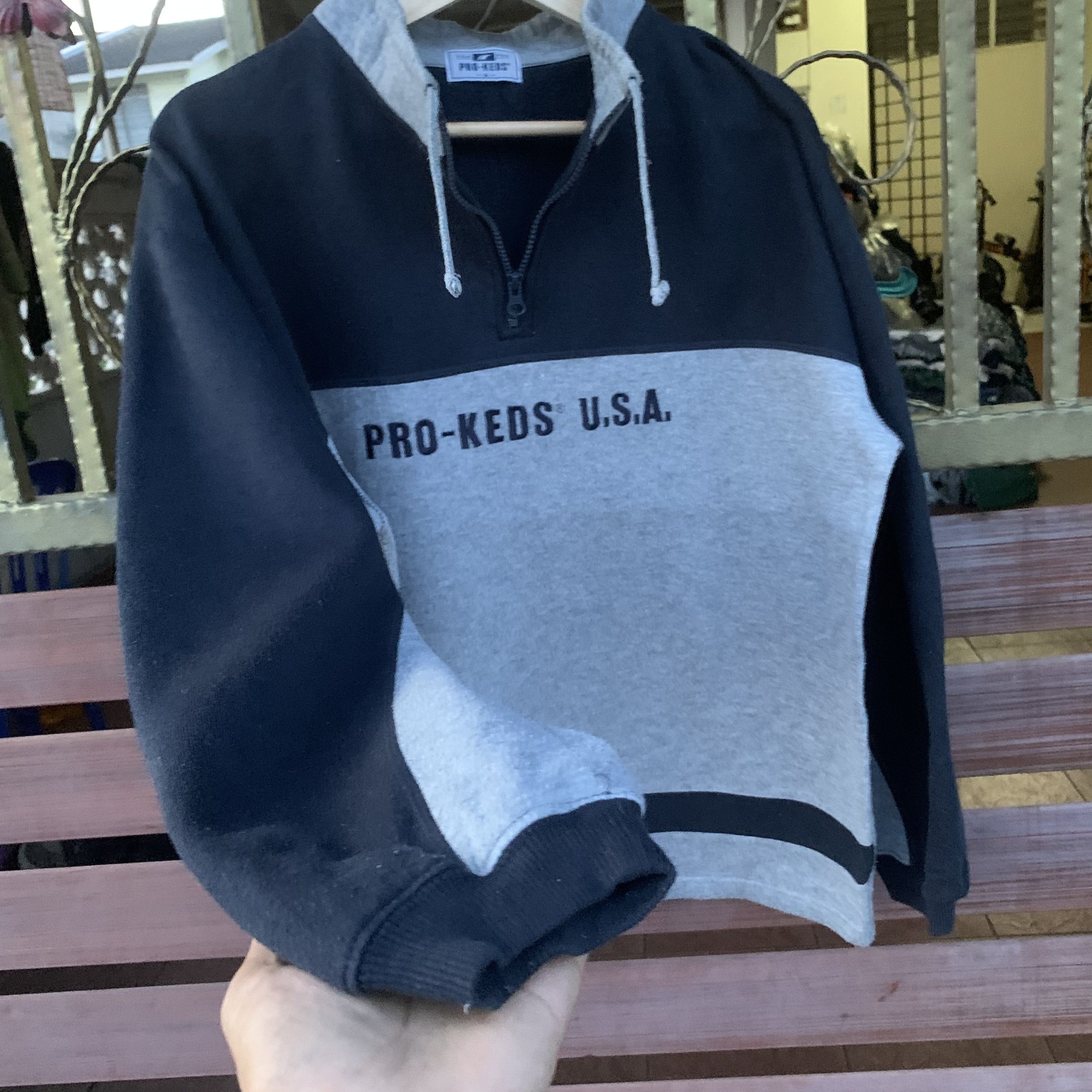 Pro-Keds Vintage Pro Keds Spell Out Quarter Zip Pullover Sweatshirts Size US M / EU 48-50 / 2 - 4 Thumbnail