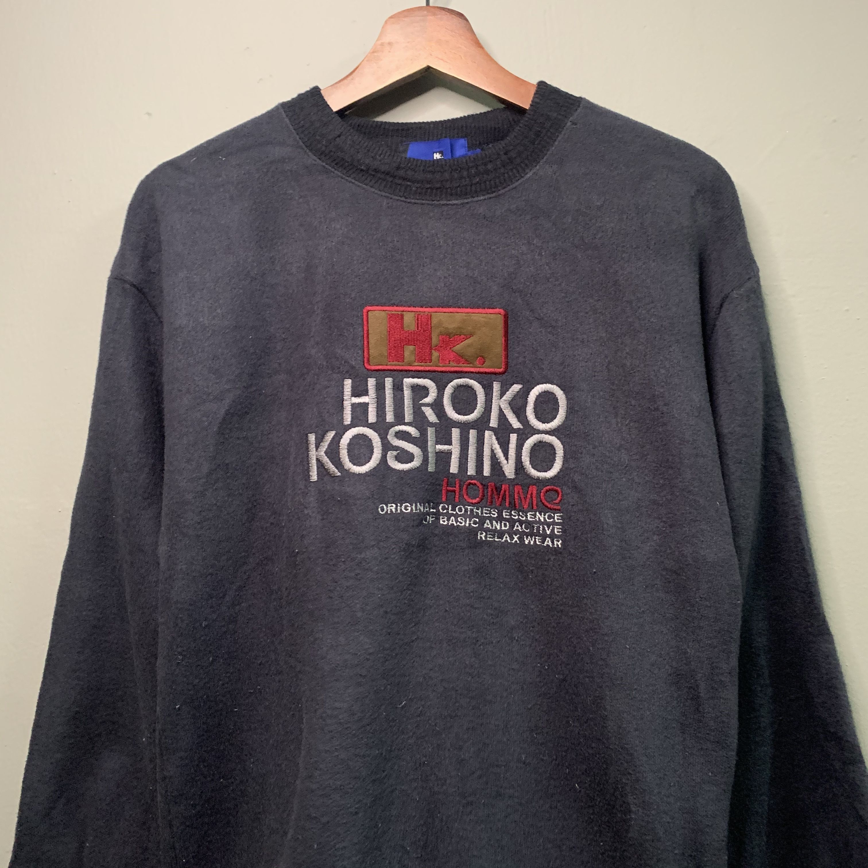Hiroko Koshino Homme 💥DISTRESSED!! Vintage Hiroko Koshino Homme Crewneck Size US M / EU 48-50 / 2 - 2 Thumbnail