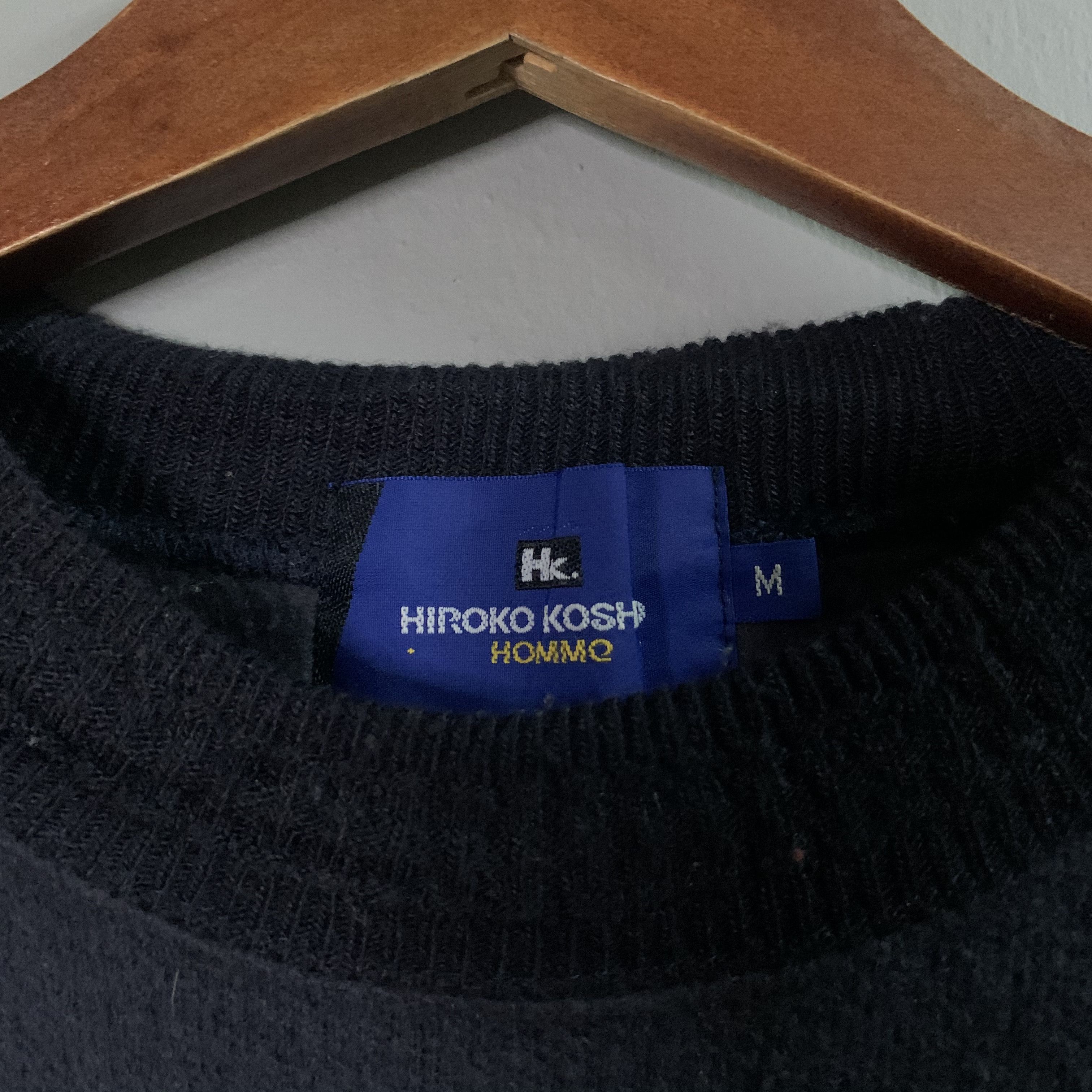Hiroko Koshino Homme 💥DISTRESSED!! Vintage Hiroko Koshino Homme Crewneck Size US M / EU 48-50 / 2 - 7 Thumbnail
