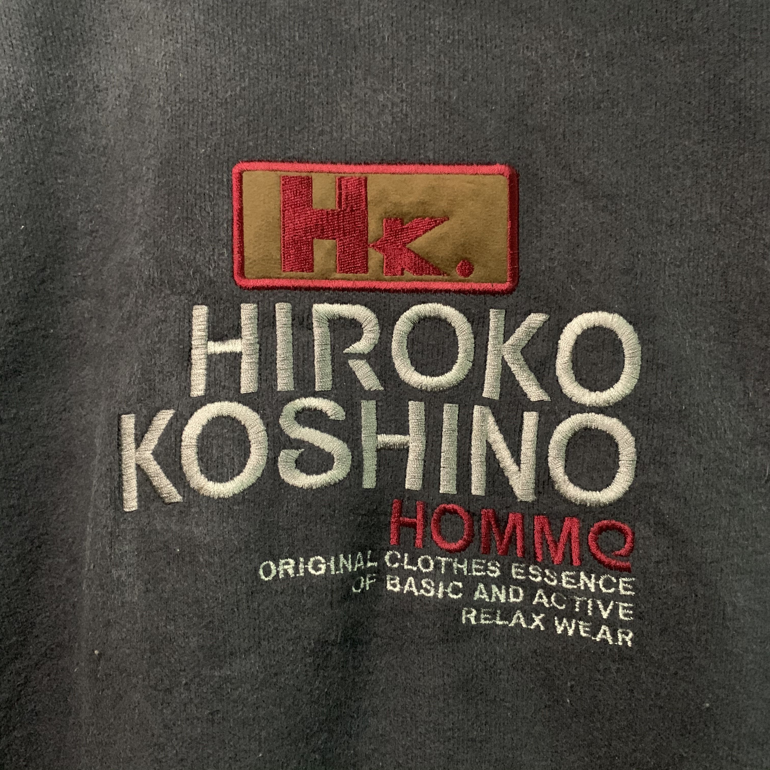 Hiroko Koshino Homme 💥DISTRESSED!! Vintage Hiroko Koshino Homme Crewneck Size US M / EU 48-50 / 2 - 3 Thumbnail