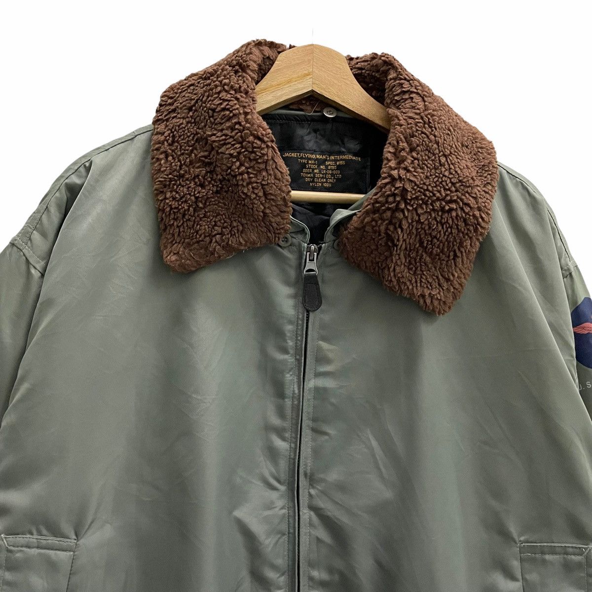 Flight Club 💥70s FLIGHT MA-1 PILOT BOMBER JACKET Size US XXL / EU 58 / 5 - 4 Thumbnail