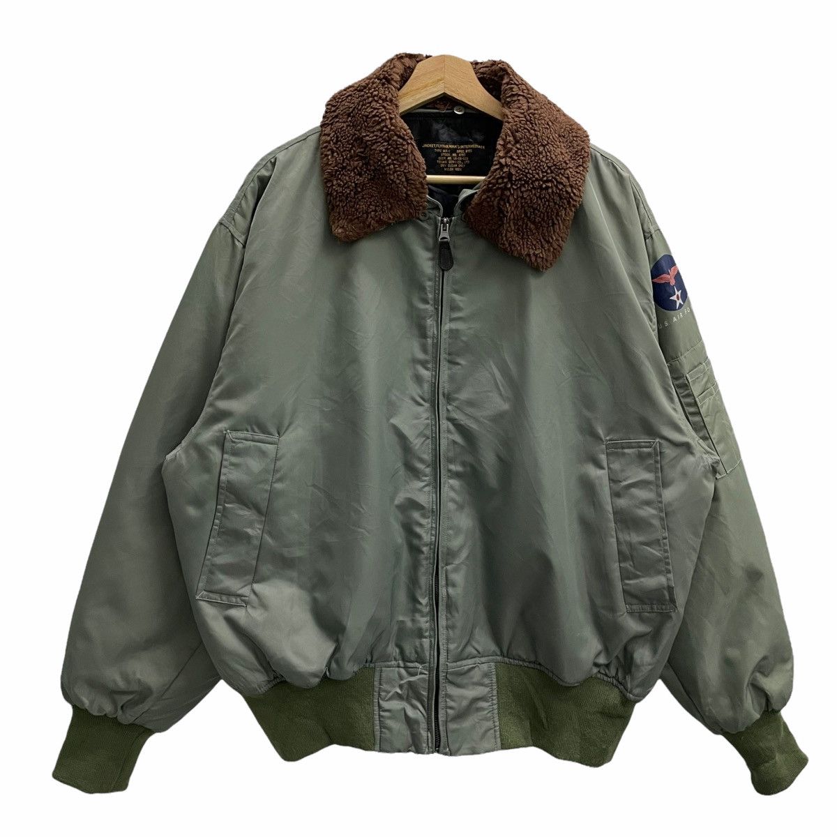 Flight Club 💥70s FLIGHT MA-1 PILOT BOMBER JACKET Size US XXL / EU 58 / 5 - 1 Thumbnail