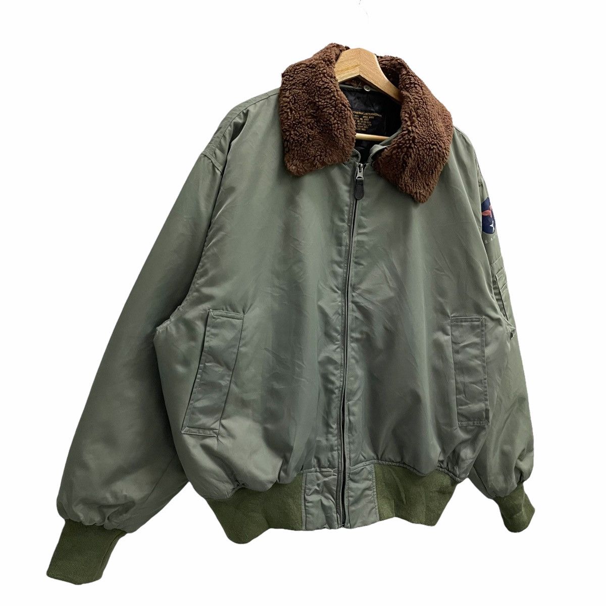 Flight Club 💥70s FLIGHT MA-1 PILOT BOMBER JACKET Size US XXL / EU 58 / 5 - 2 Thumbnail