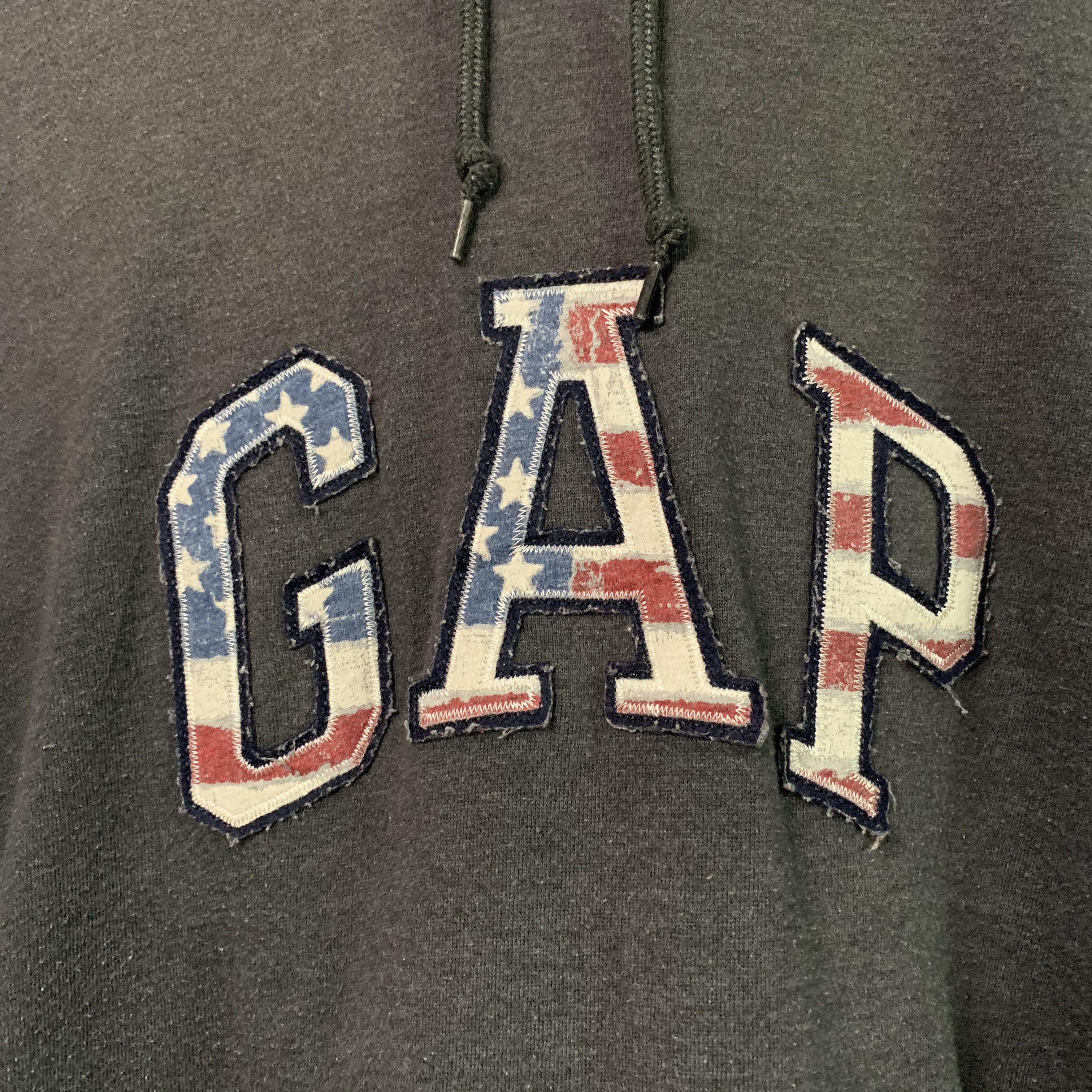 Gap Gap Brand BigLogo American Flag Inside Spell Hooded Sweater Size US M / EU 48-50 / 2 - 3 Thumbnail