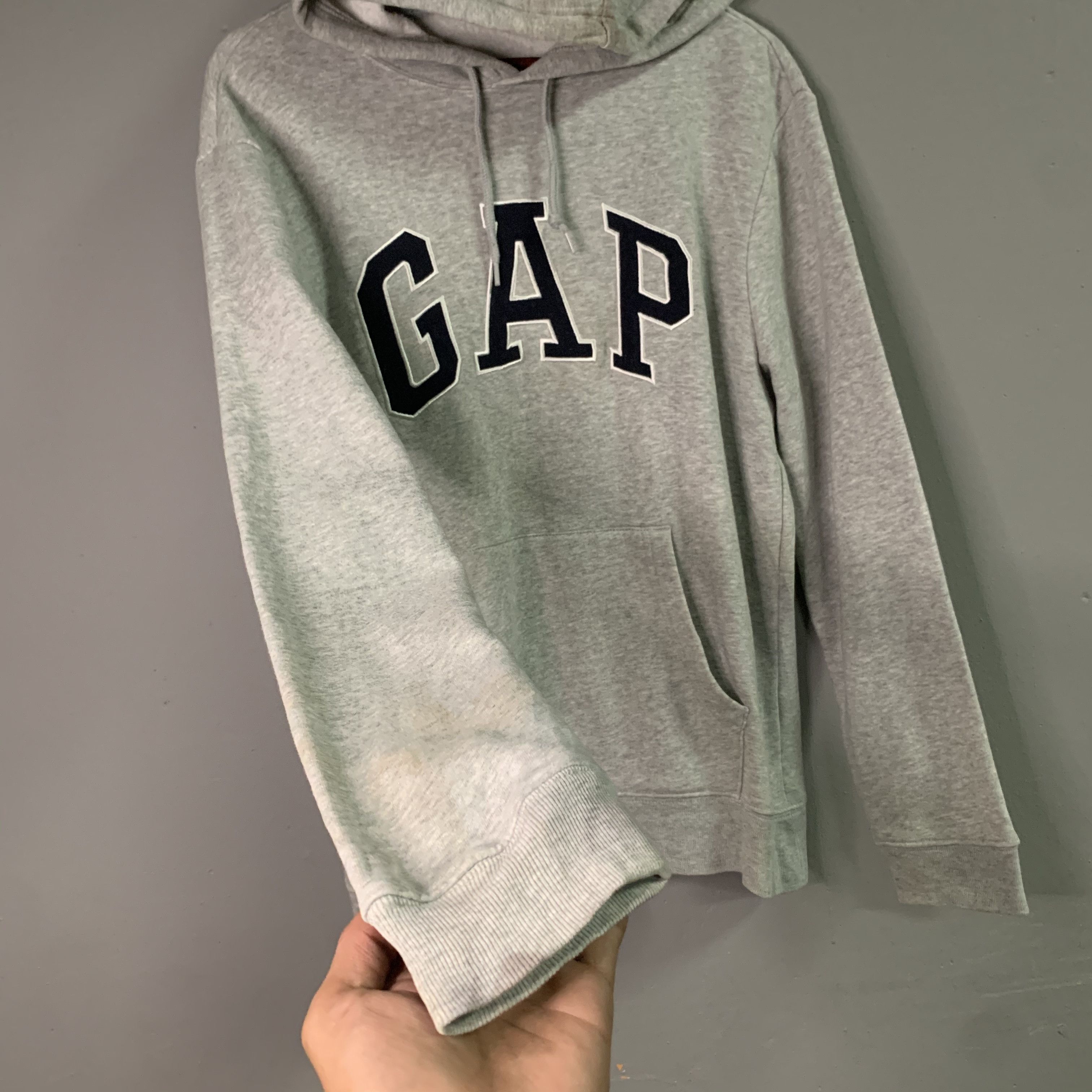 Gap × Vintage Vintage Gap Spell Out Streetwear Hooded Sweatshirt Sweater Size US M / EU 48-50 / 2 - 4 Thumbnail